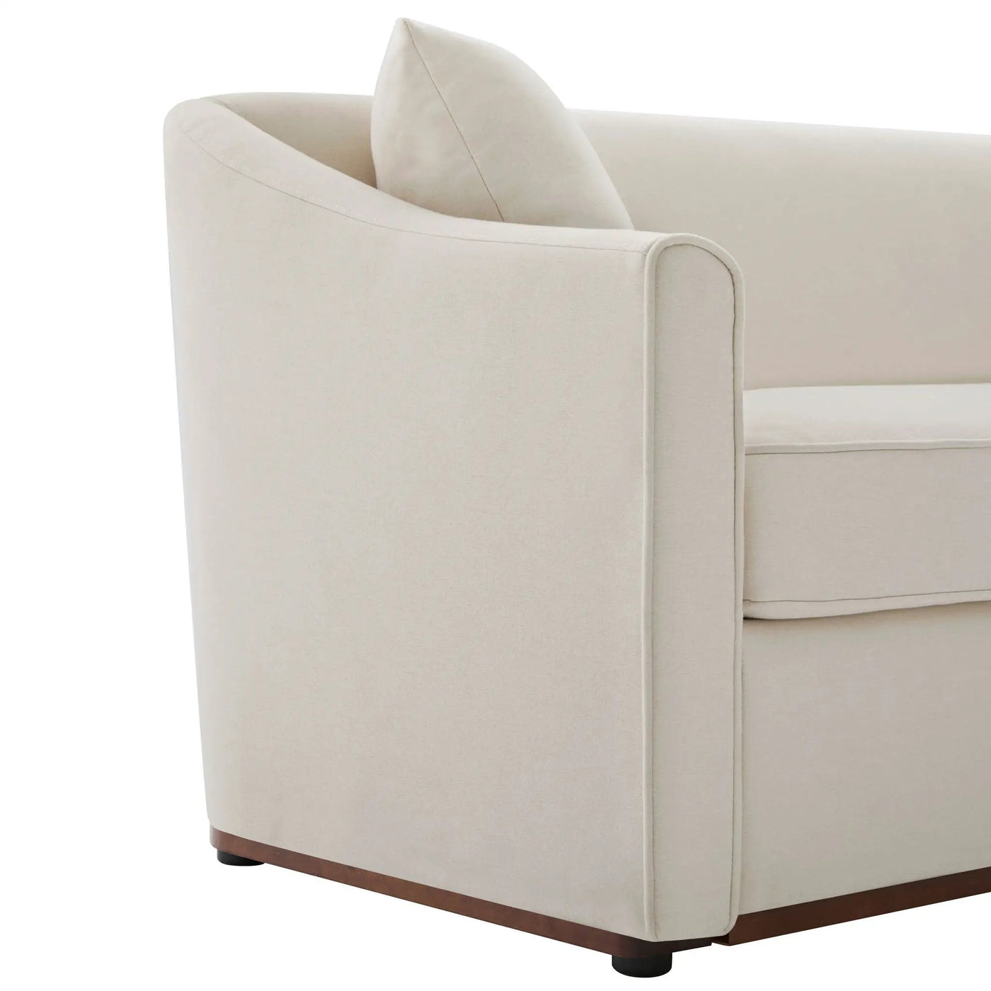 3 Seater Sofa With Wrap Around Armrests And Throw Pillows by HouseOfZazla