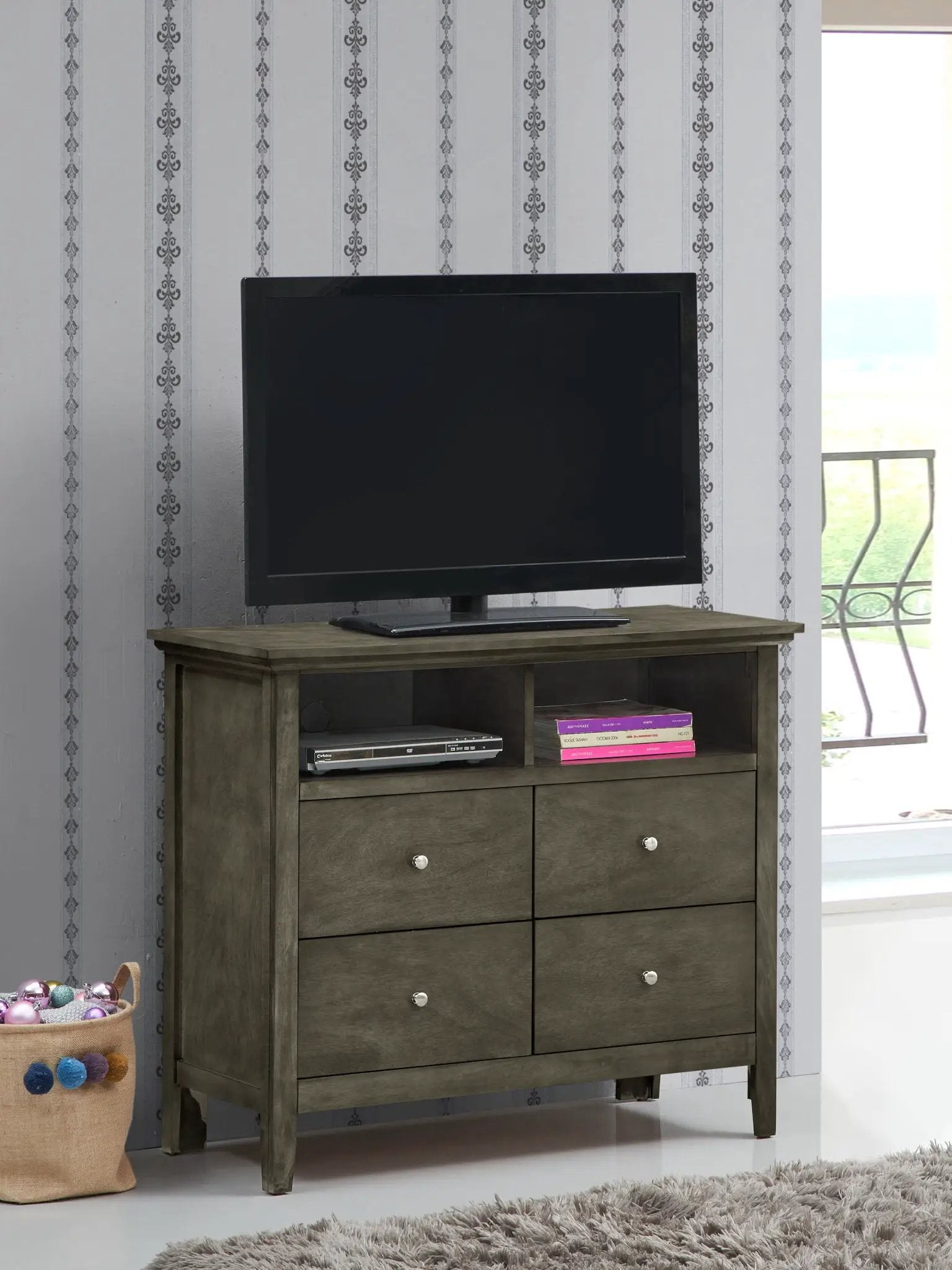 Hammond - Charming Media Chest With Storage by Unique Piece Furniture