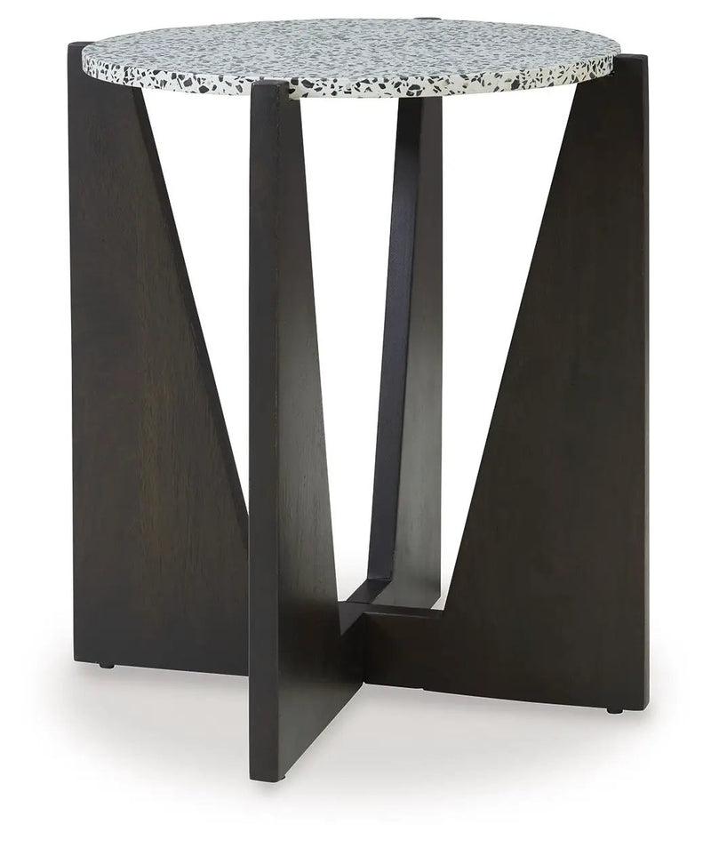 Tellrich - Accent Table - Black / White by Unique Piece Furniture