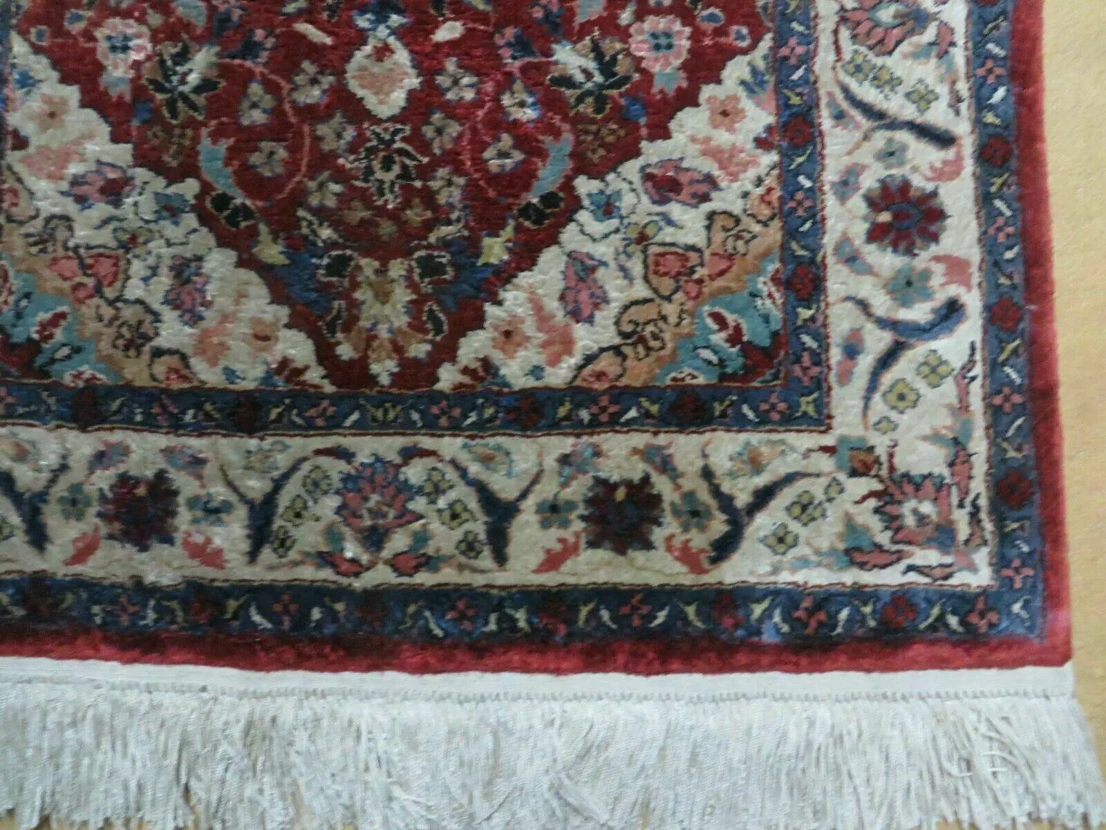 2' X 3' Handmade Chinese Floral Oriental Silk Rug Carpet Nice Red by Jewel Rugs