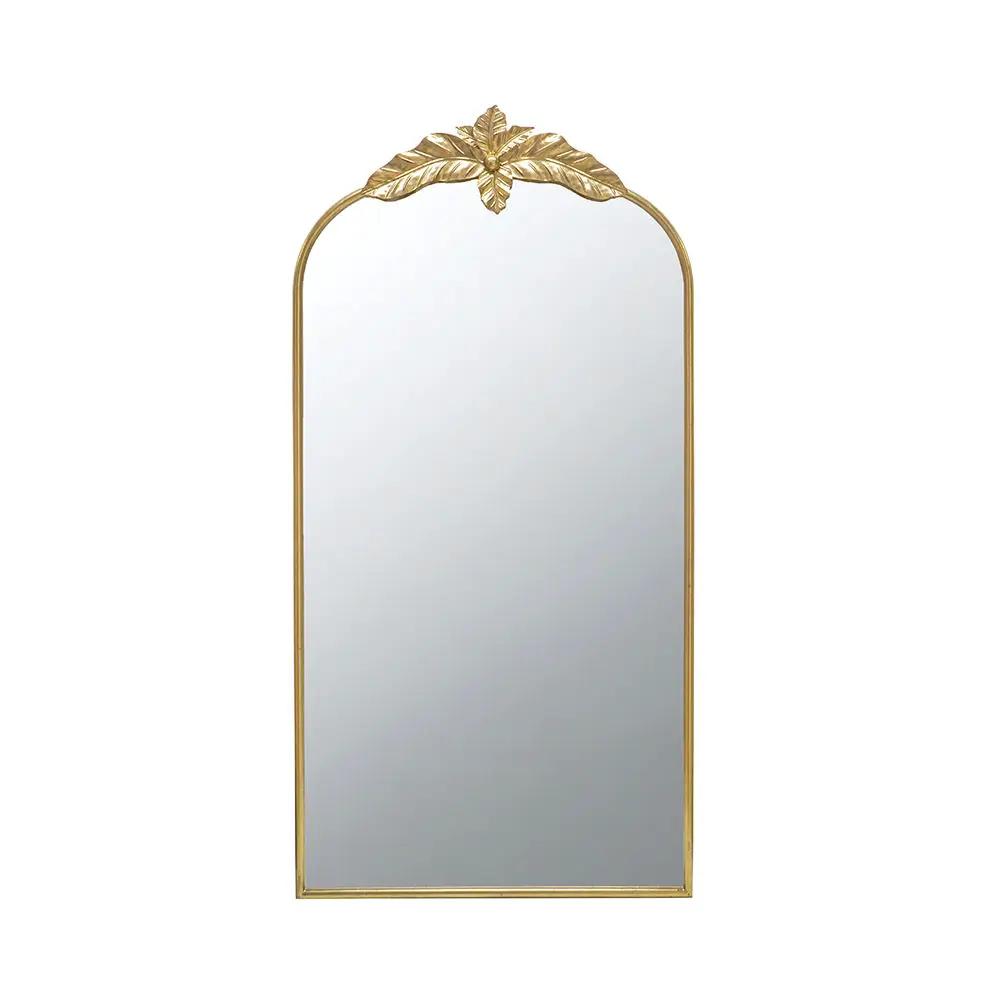 Arched Wall Mirror With Metal Frame, Wall Mirror For Living Room by Unique Piece Furniture