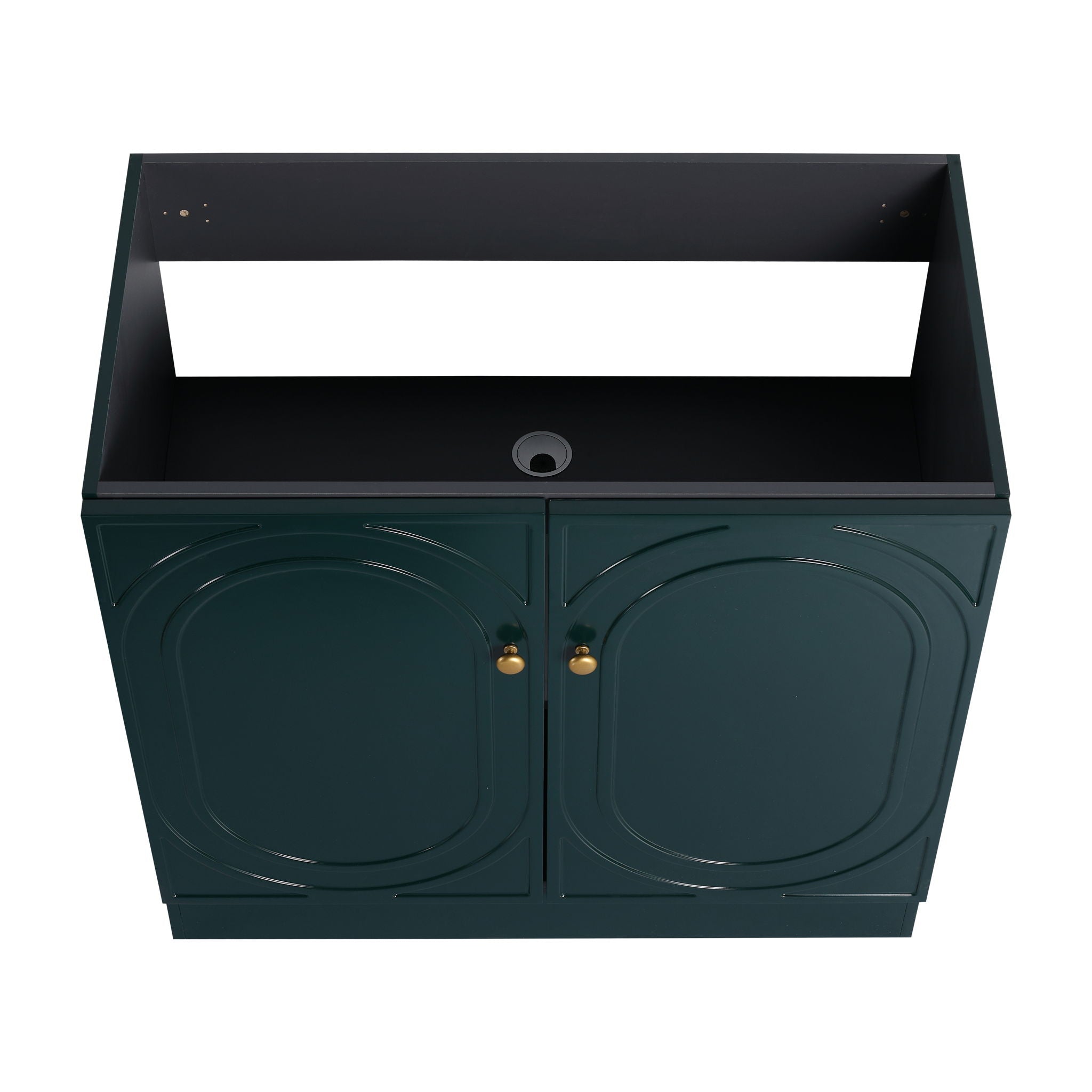 Modern Freestanding Bathroom Vanity With Soft Close Cabinet Doors by HouseOfZazla