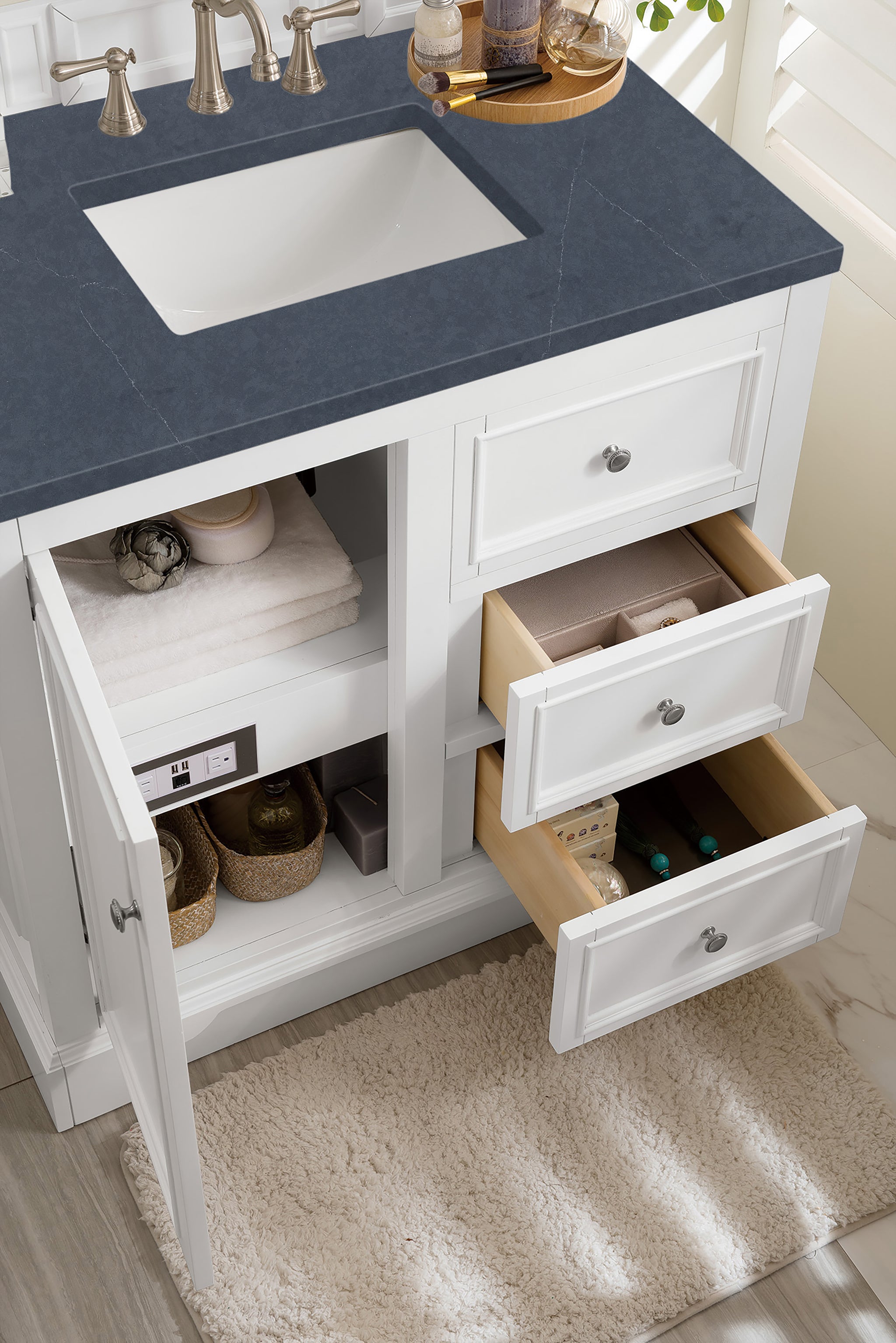 James Martin De Soto 36" Single Bathroom Vanity, Bright White, view 29