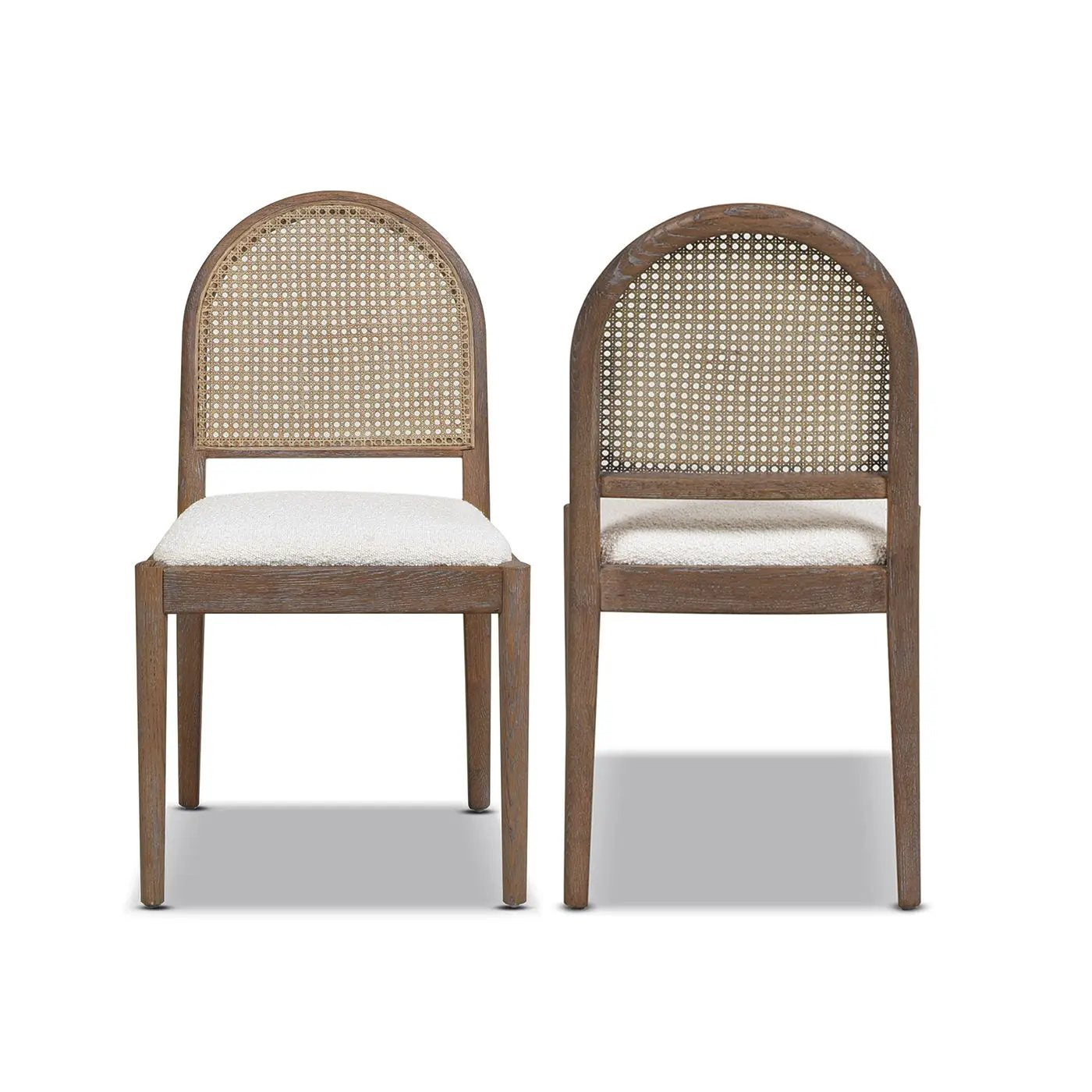 Panama - Curved Cane Side Dining Chair (Set of 2) by Unique Piece Furniture