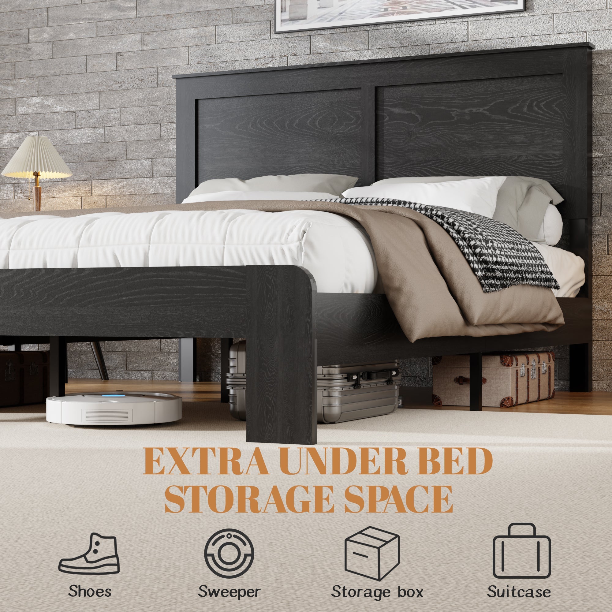 Full Size Wood Platform Bed Frame by HouseOfZazla