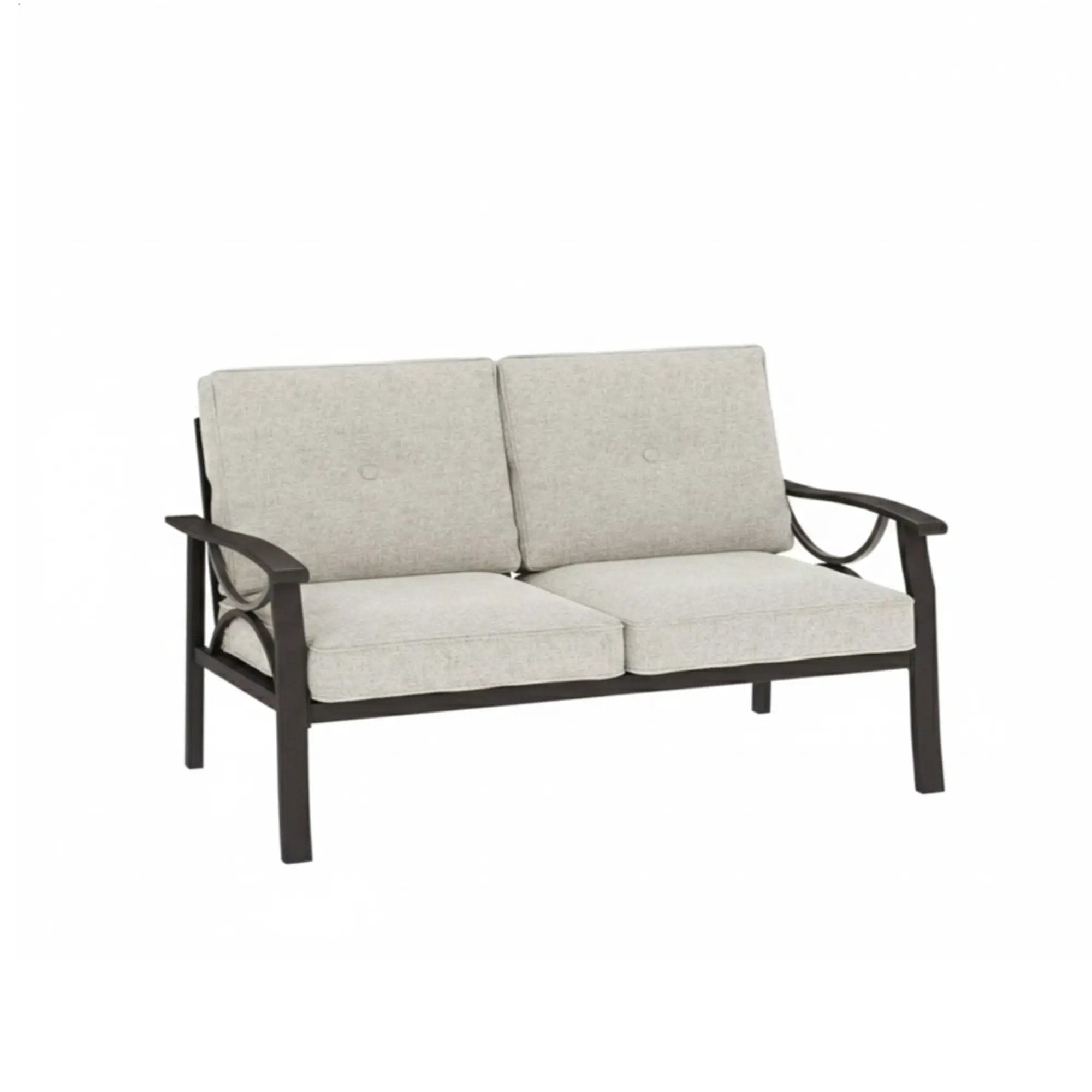All-Weather Loveseat 2 Seats Sofa With Cushions by HouseOfZazla