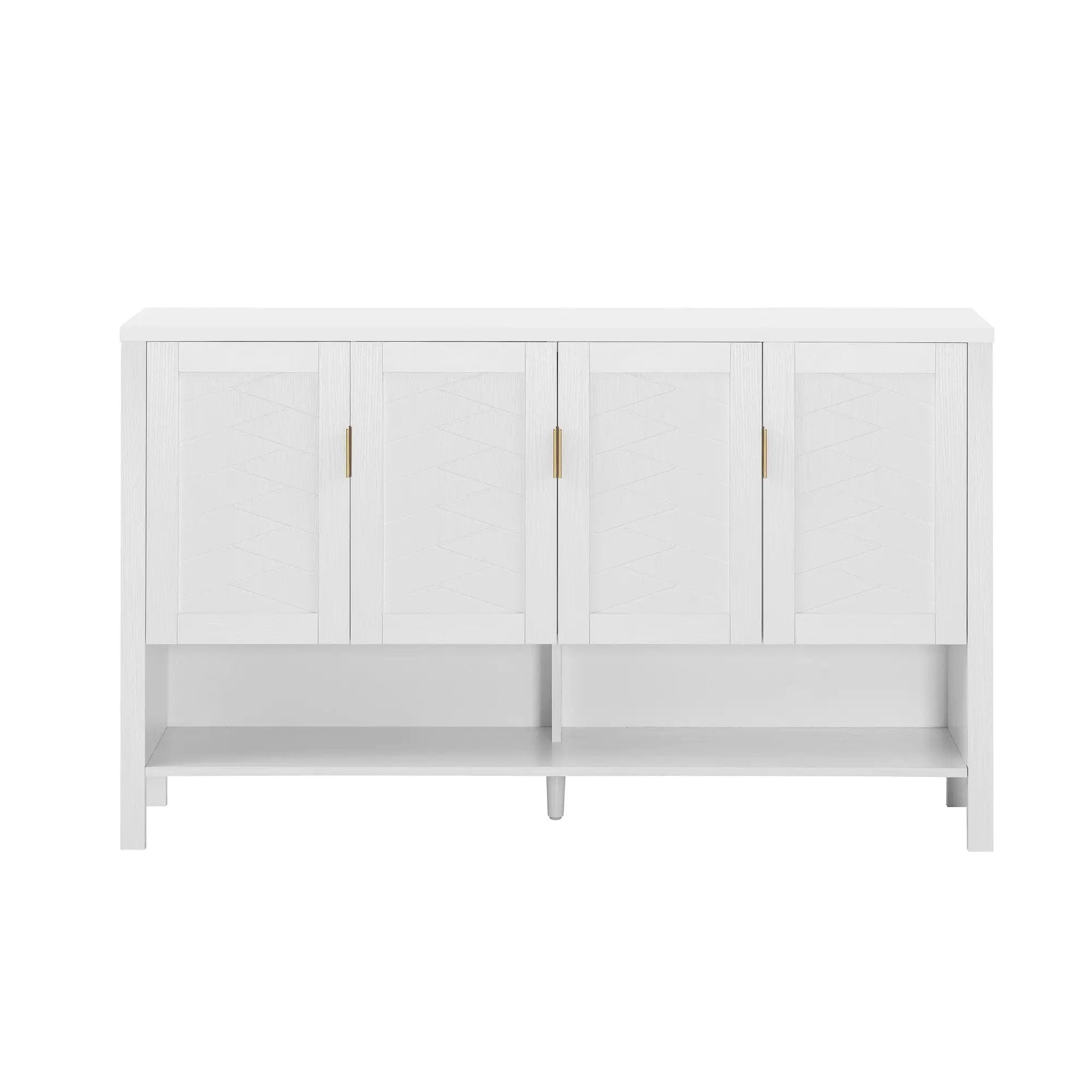 U_STYLE 55.1'' Storage Sideboard with 4-Doors by HouseOfZazla