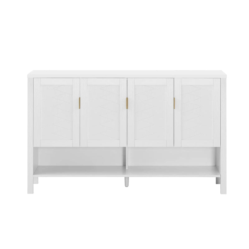 U_STYLE 55.1'' Storage Sideboard with 4-Doors by HouseOfZazla
