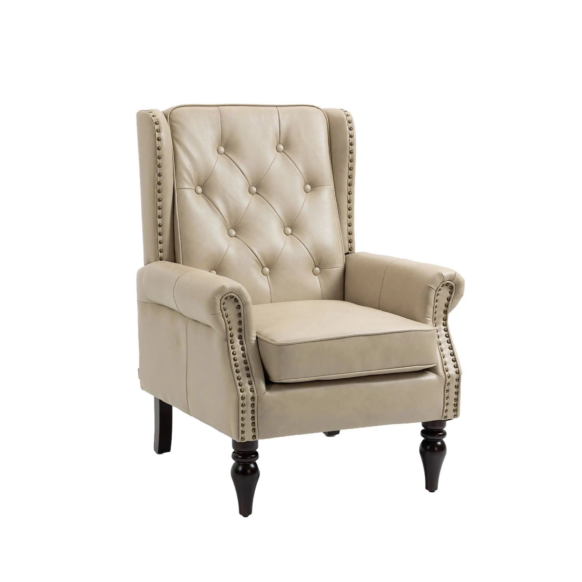 Modern Accent Armchair With Sturdy Wood Legs by Unique Piece Furniture