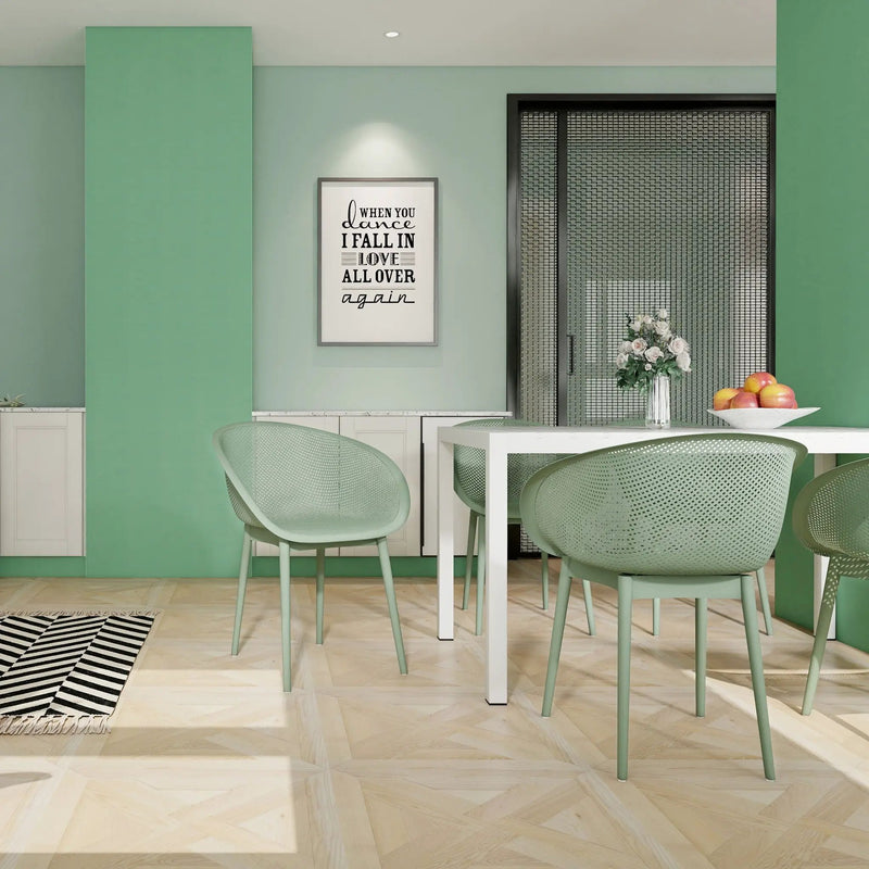 2 Piece Durable Single Chair With Hollow Out Design by HouseOfZazla
