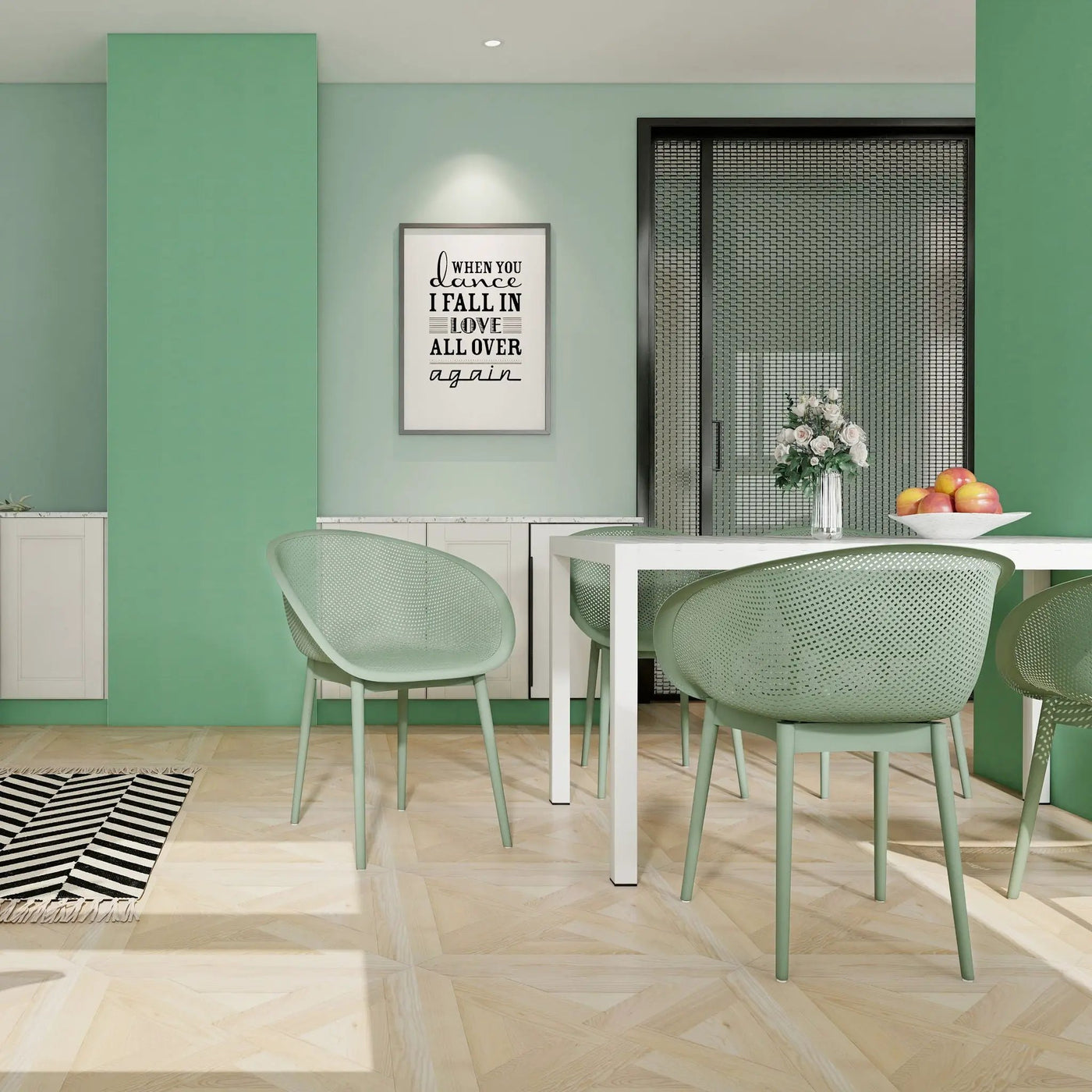 4 Pack Lounge Chair Set With Long Table by Unique Piece Furniture