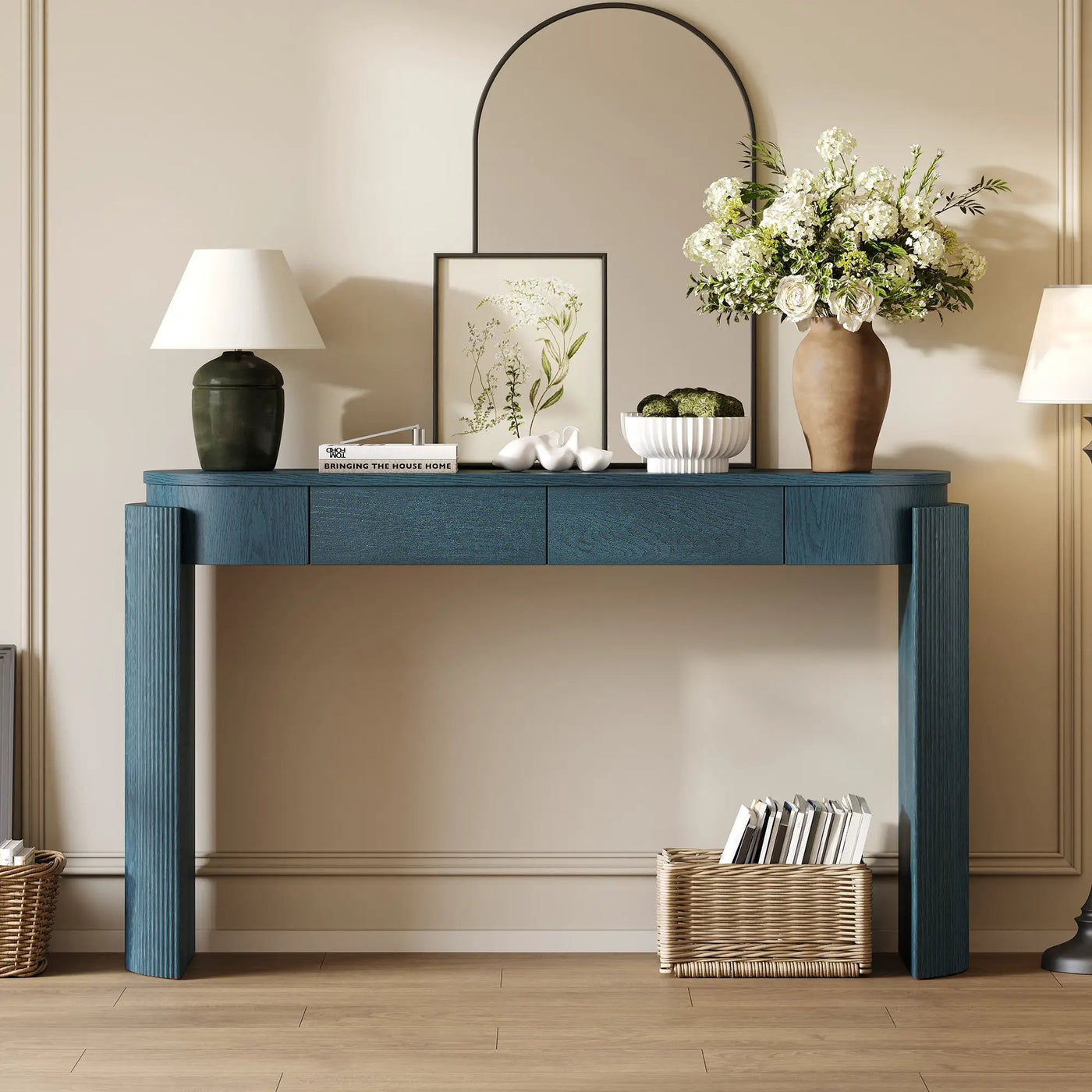 TREXM Entryway Table with Storage by HouseOfZazla