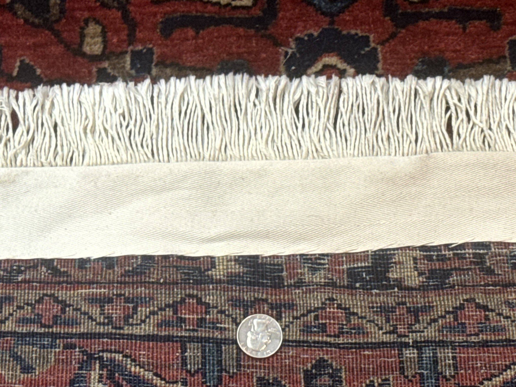 Small Red Persian Sarouk Rug 2.7 x 4.9, Floral, Antique by Jewel Rugs