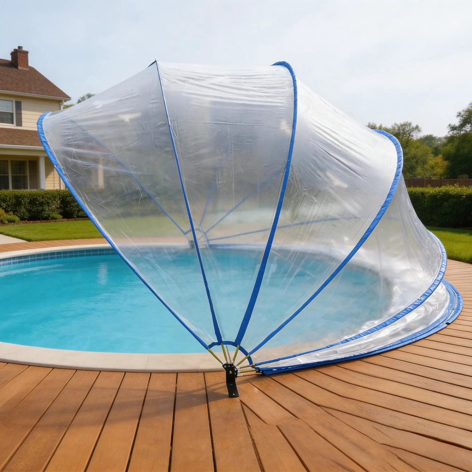 18ft Ground-Mounted Retractable Pool Cover by HouseOfZazla