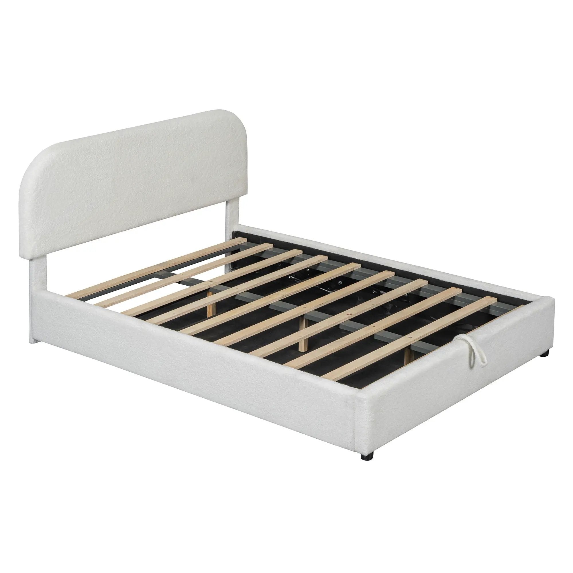 Upholstered Platform Bed With Hydraulic Storage System by HouseOfZazla