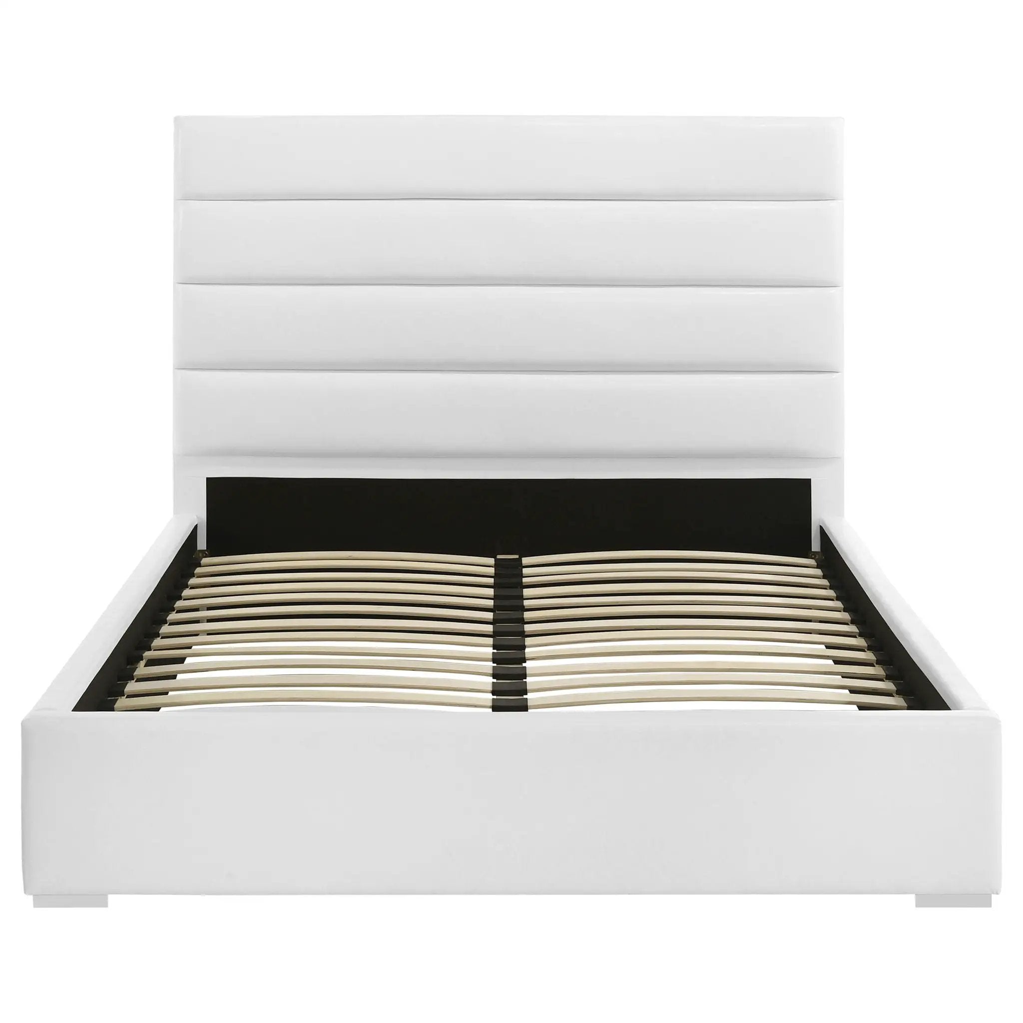 Felicity 53-inch Upholstered Eastern King Platform Bed White by Unique Piece Furniture