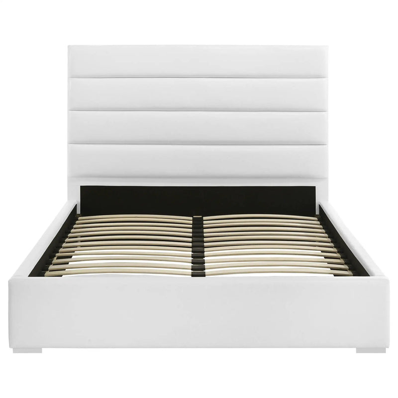 Felicity 53-inch Upholstered Eastern King Platform Bed White by Unique Piece Furniture