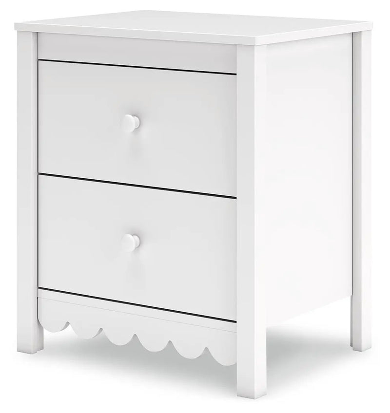 Hallityn - Two Drawer Night Stand - White by Unique Piece Furniture
