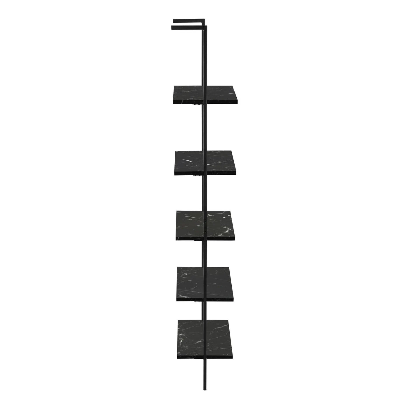 Bookshelf, Bookcase, Etagere, Ladder, 5 Tier, For Office, Marble Look Contemporary & Modern by Unique Piece Furniture