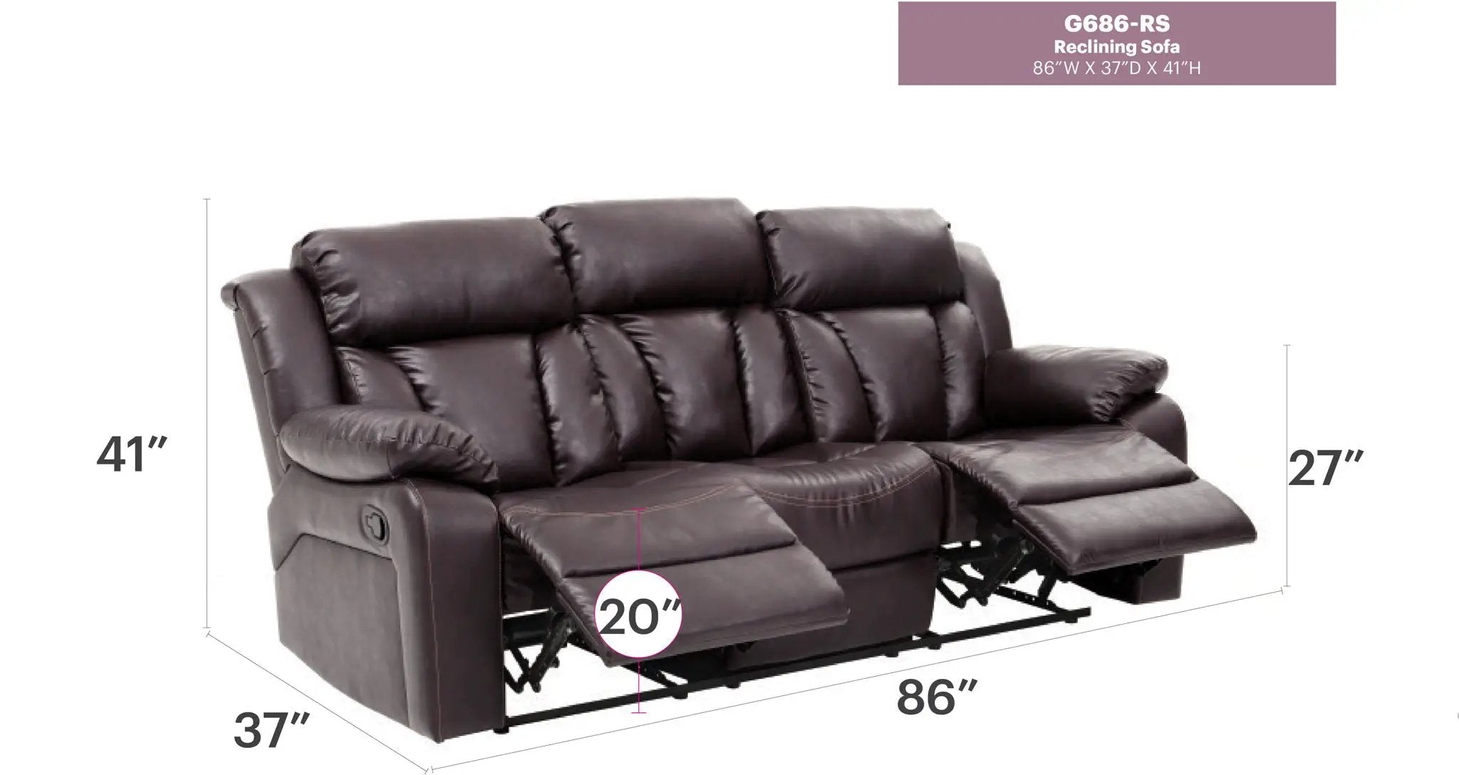 Reclining Sofa For Leisure Elegant by Unique Piece Furniture