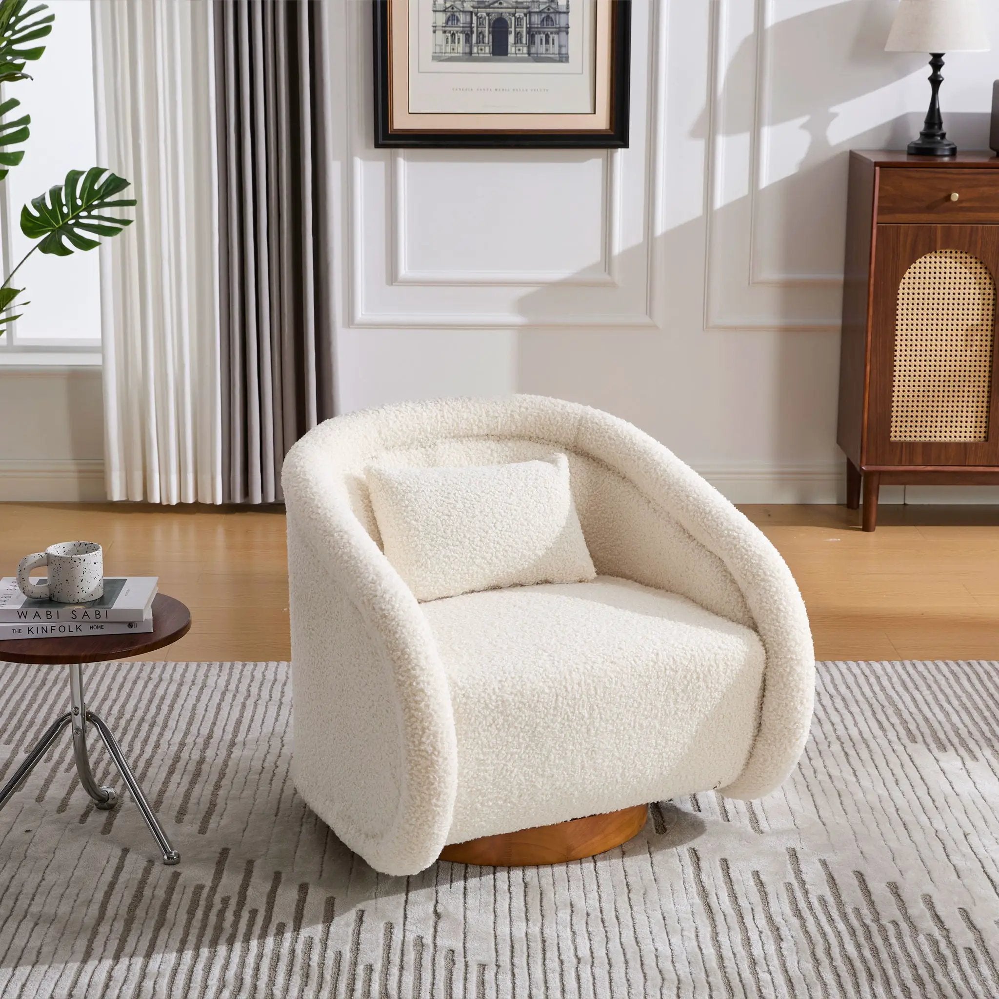 Swivel Accent Chair With 360 Degree Rotating by HouseOfZazla