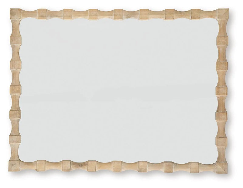 Acelmore - Accent Mirror - Light Brown by Unique Piece Furniture
