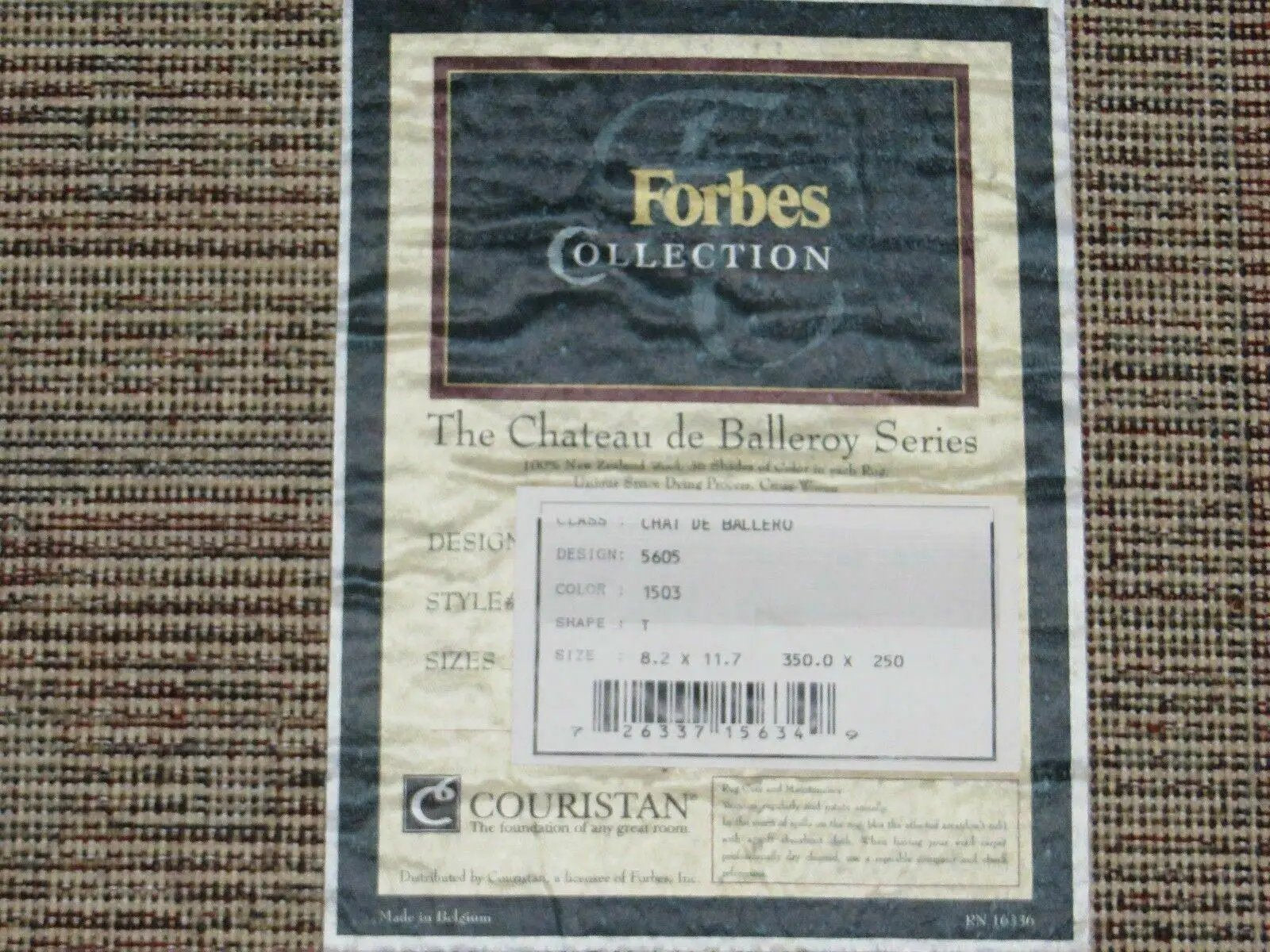 8' x 11' 7" Vintage Power Loomed Couristan European Wool Rug Belgium Forbes Nice by Jewel Rugs