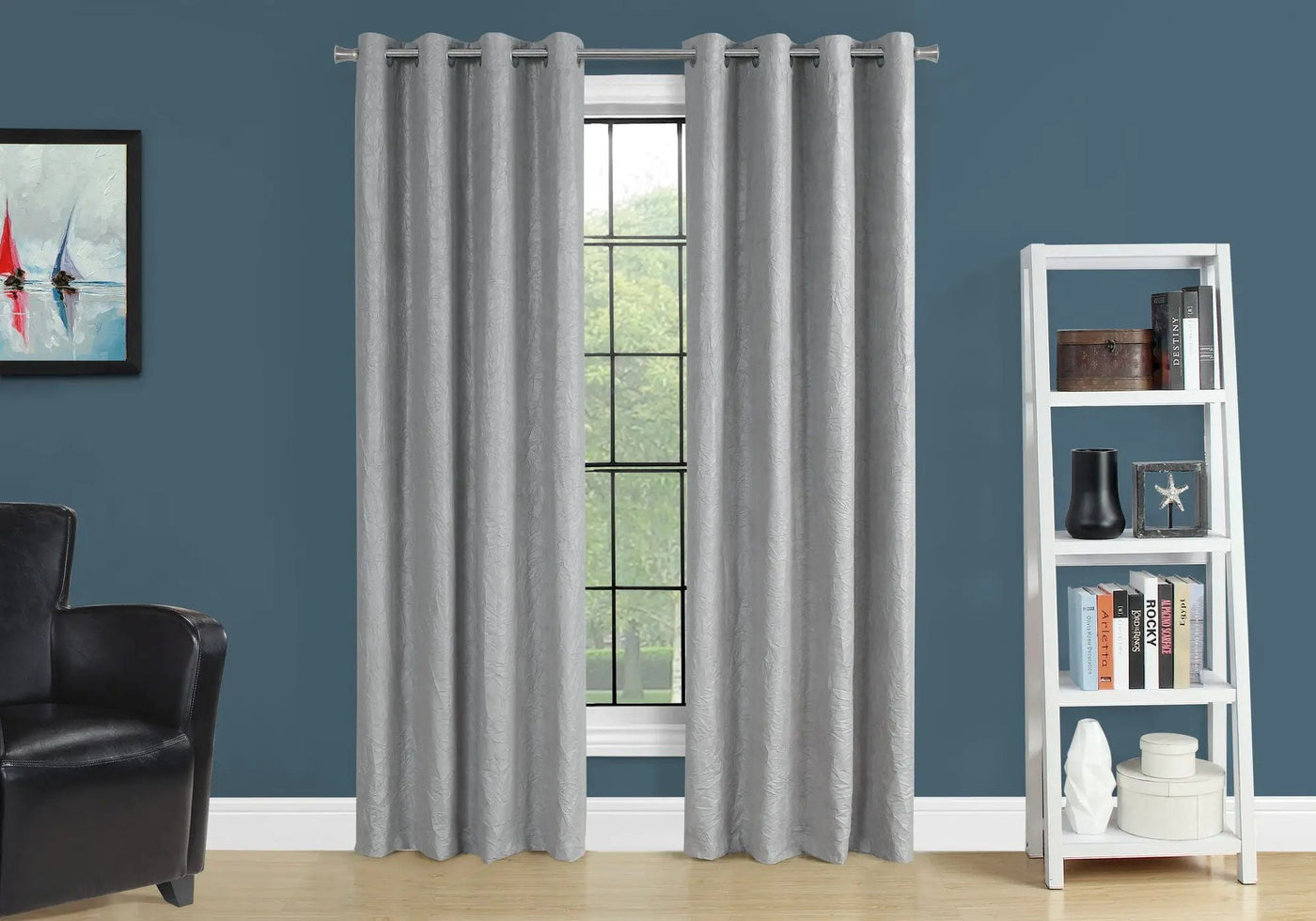 2 Pieces Set, Curtain Panel, Room Darkening, Grommet by Unique Piece Furniture