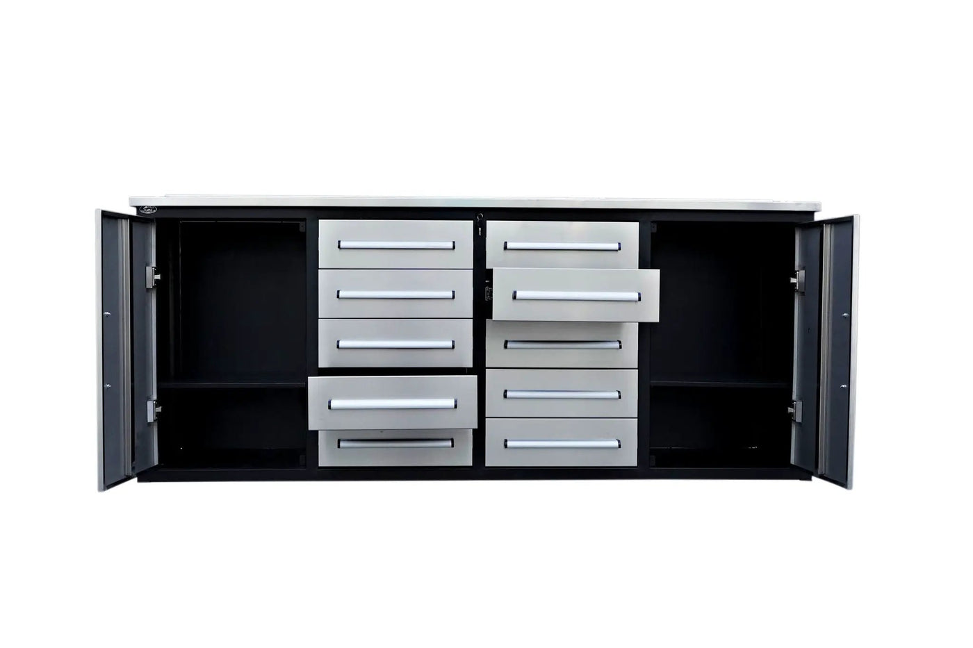 Storage Cabinets With Workbench (With 10 Drawers And 2 Cabinets) by HouseOfZazla