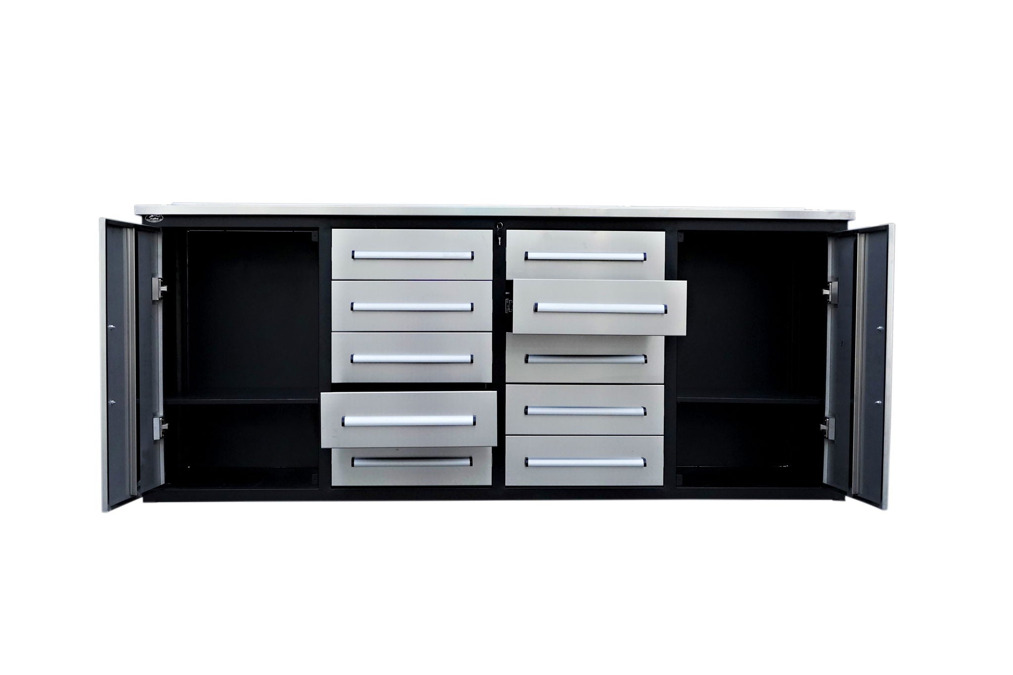 Storage Cabinets With Workbench (With 10 Drawers And 2 Cabinets) by HouseOfZazla