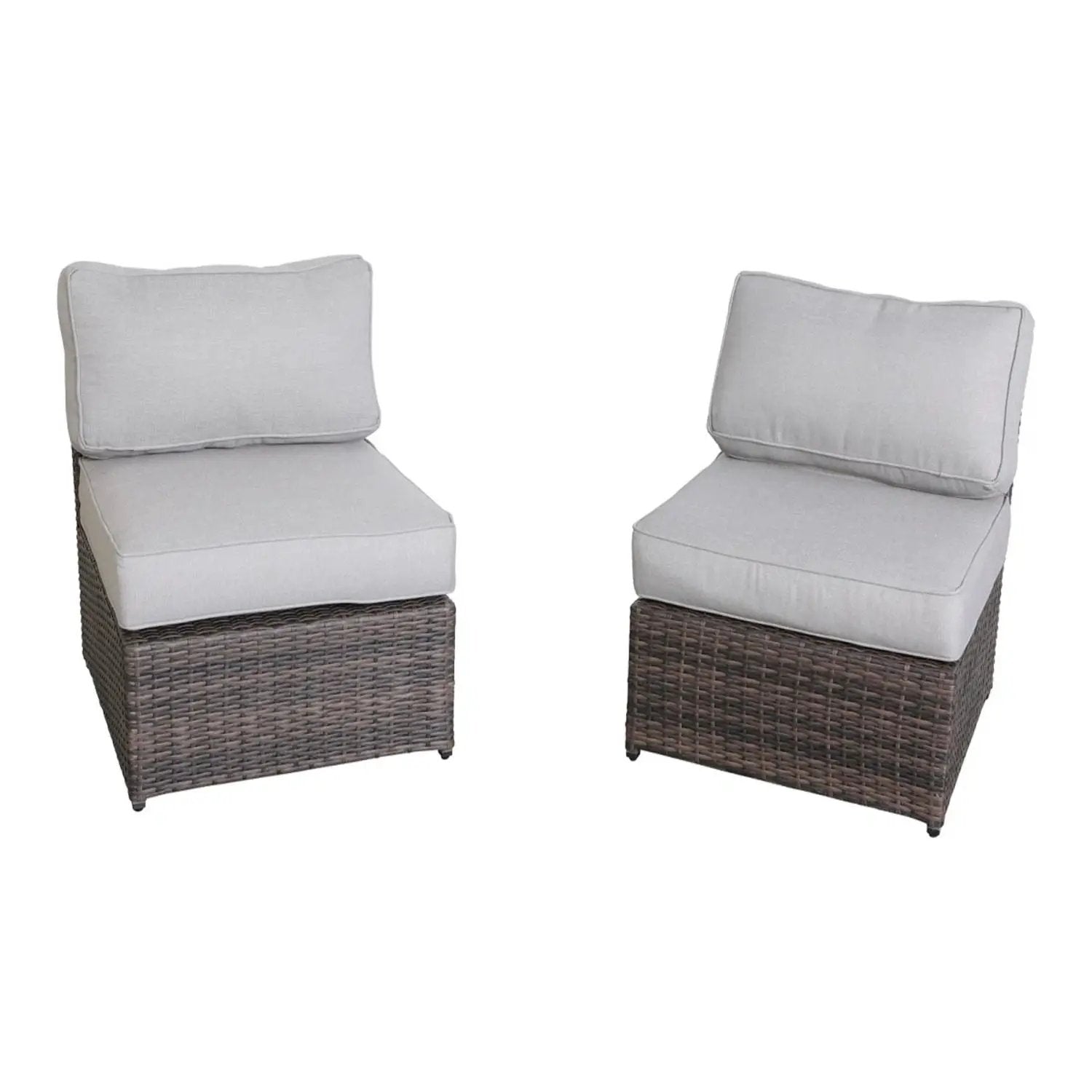 Outdoor Wicker Sectional With Weather Resistant Cushions And Table by Unique Piece Furniture
