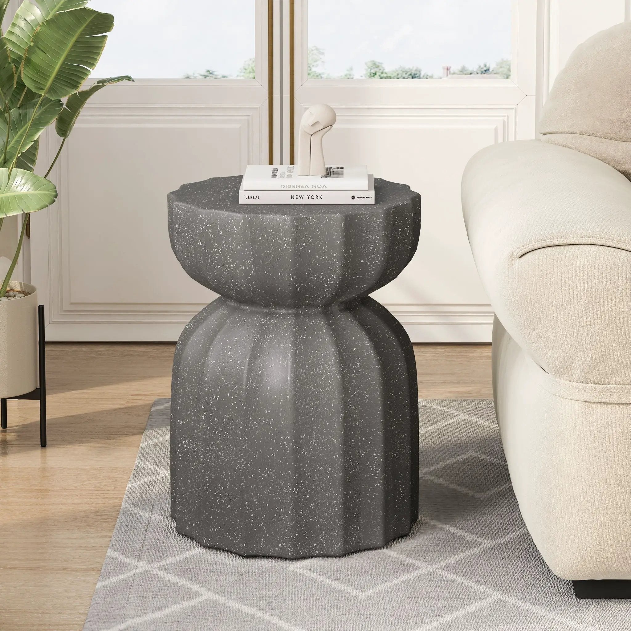 Outdoor And Indoor Waterproof Coffee Table (Set of 2) - Gray by Unique Piece Furniture