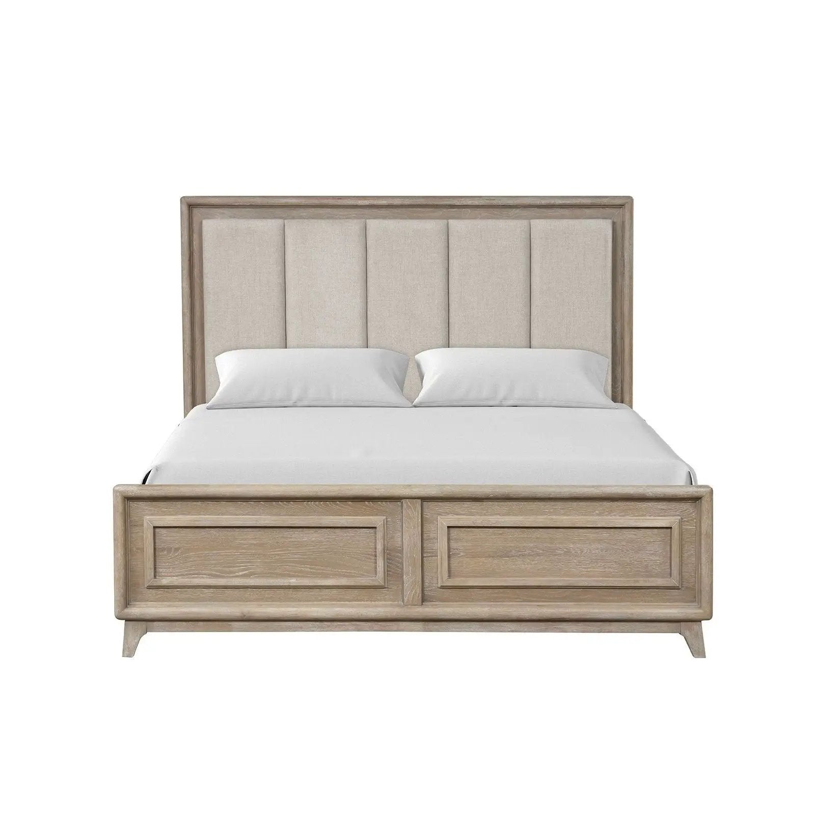 Contemporary Bed With Padded Headboard by HouseOfZazla