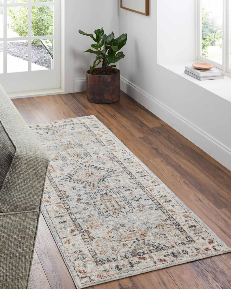 Kamau Cream & Blue Area Rug - Clearance by Boutique Rugs