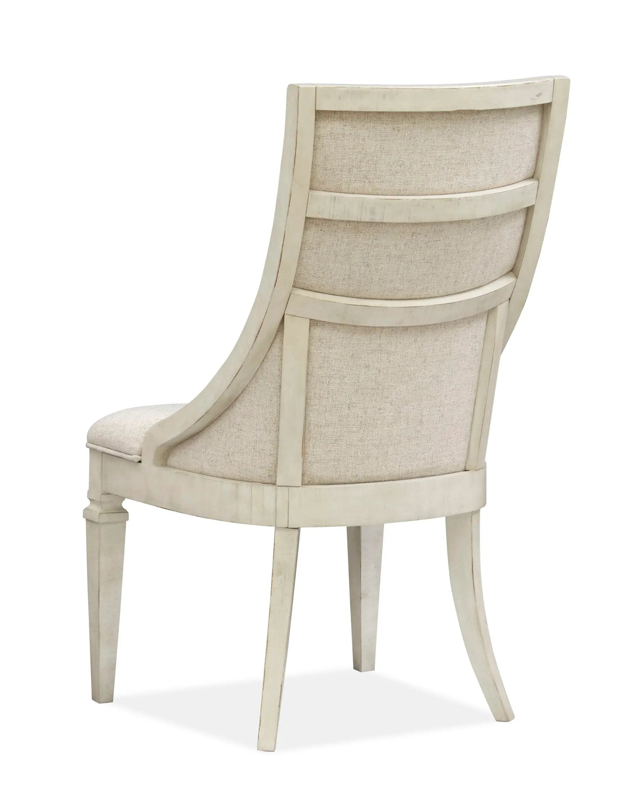 Newport - Dining Arm Chair With Upholstered Seat & Back (Set of 2) - Alabaster by Unique Piece Furniture