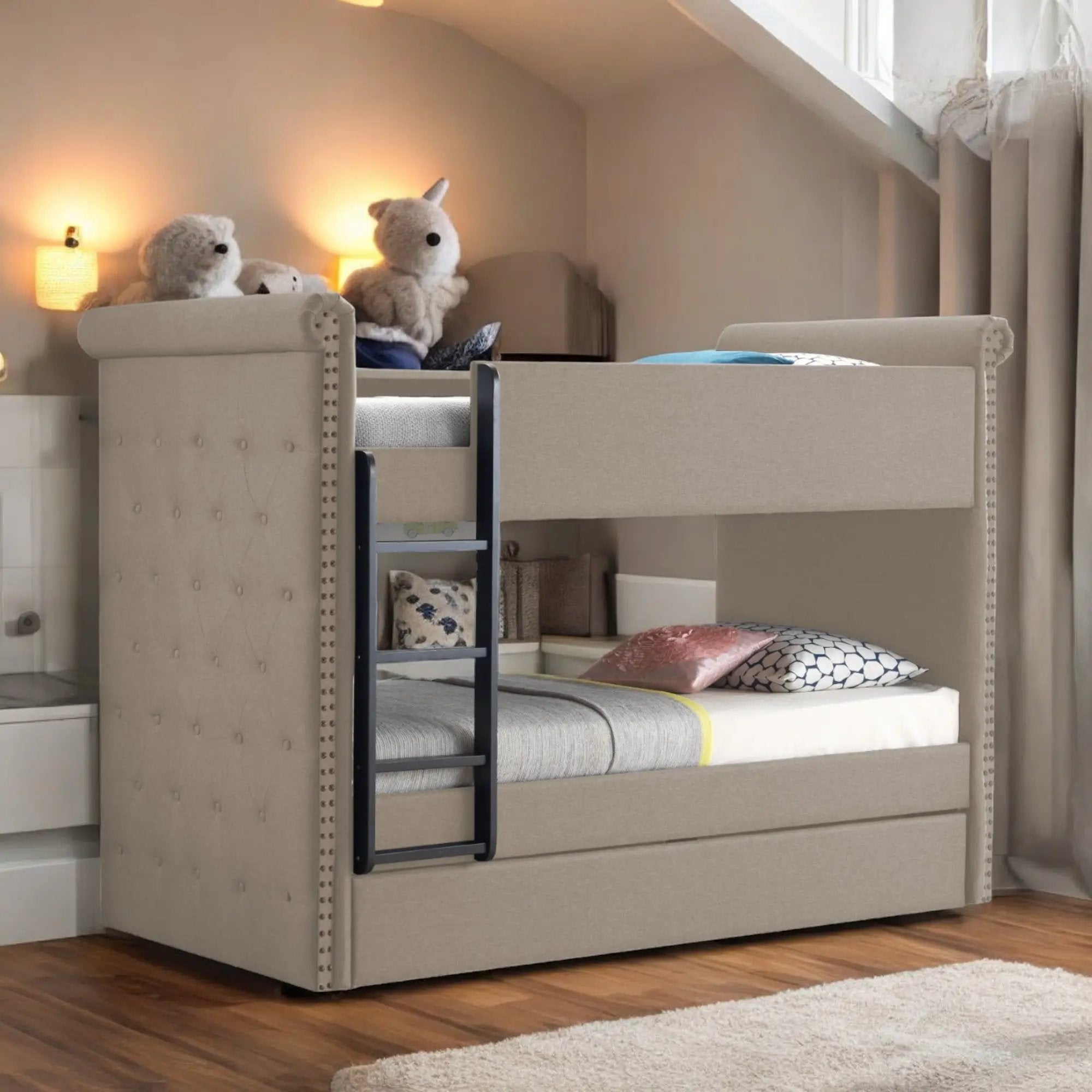 Romana II Fabric Bed Frame by HouseOfZazla