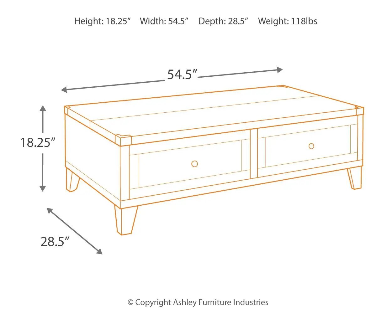 Todoe - Lift Top Cocktail Table - Dark Gray by Unique Piece Furniture