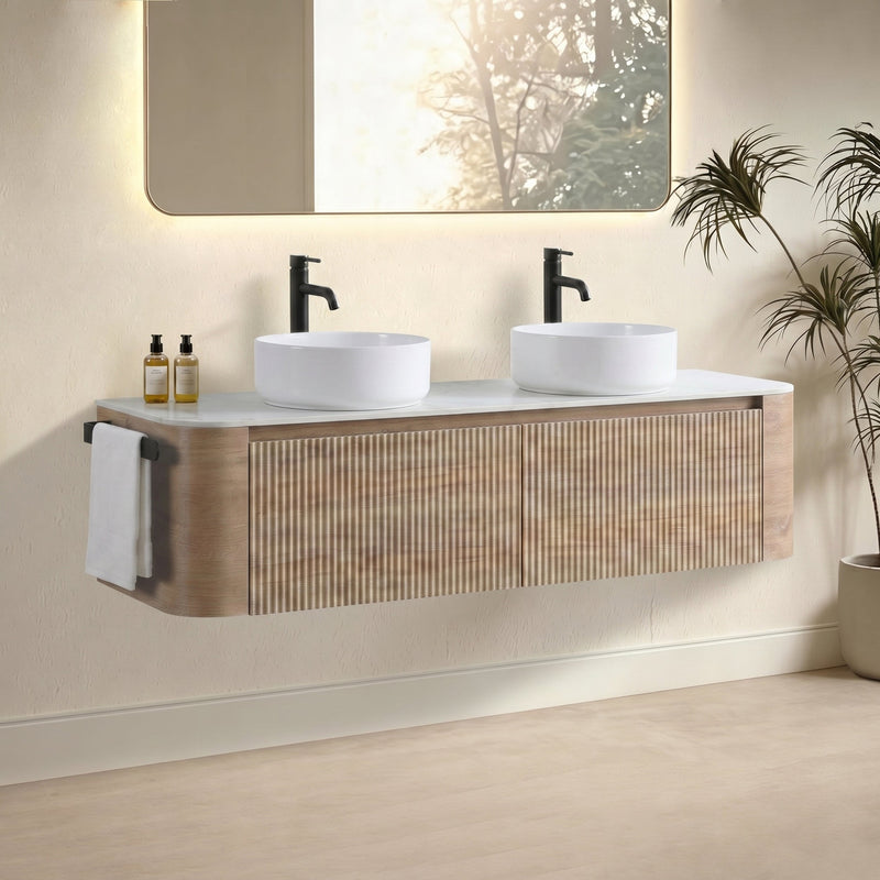 Erba 60 Inch Bathroom Vanity with Sink in Honey by HouseOfZazla