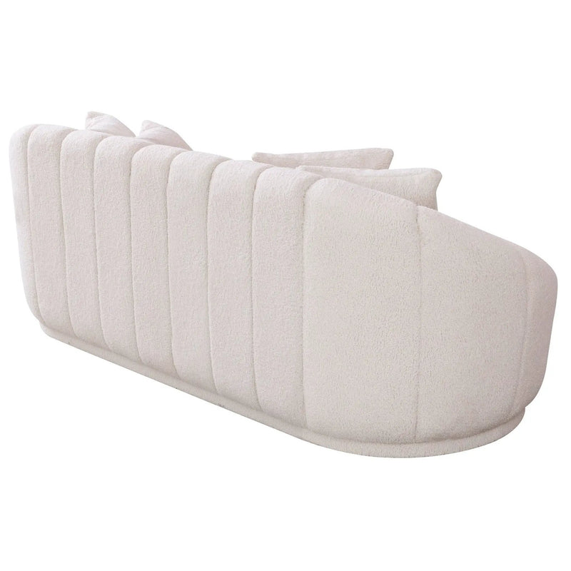 Maximilian - Modern Japandi Style Tight Back Boucle Couches by HouseOfZazla