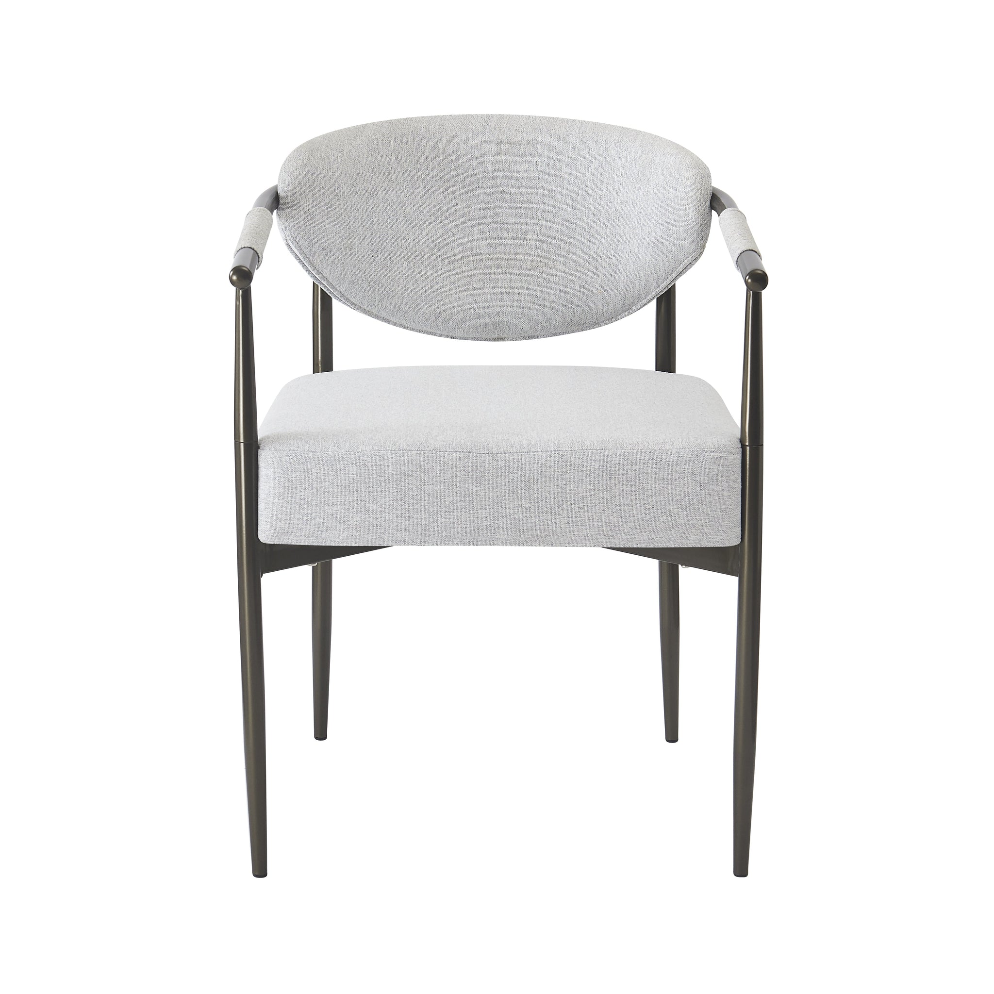 Modern Dining Chairs Set of 2 with Bronze Iron Frame by HouseOfZazla