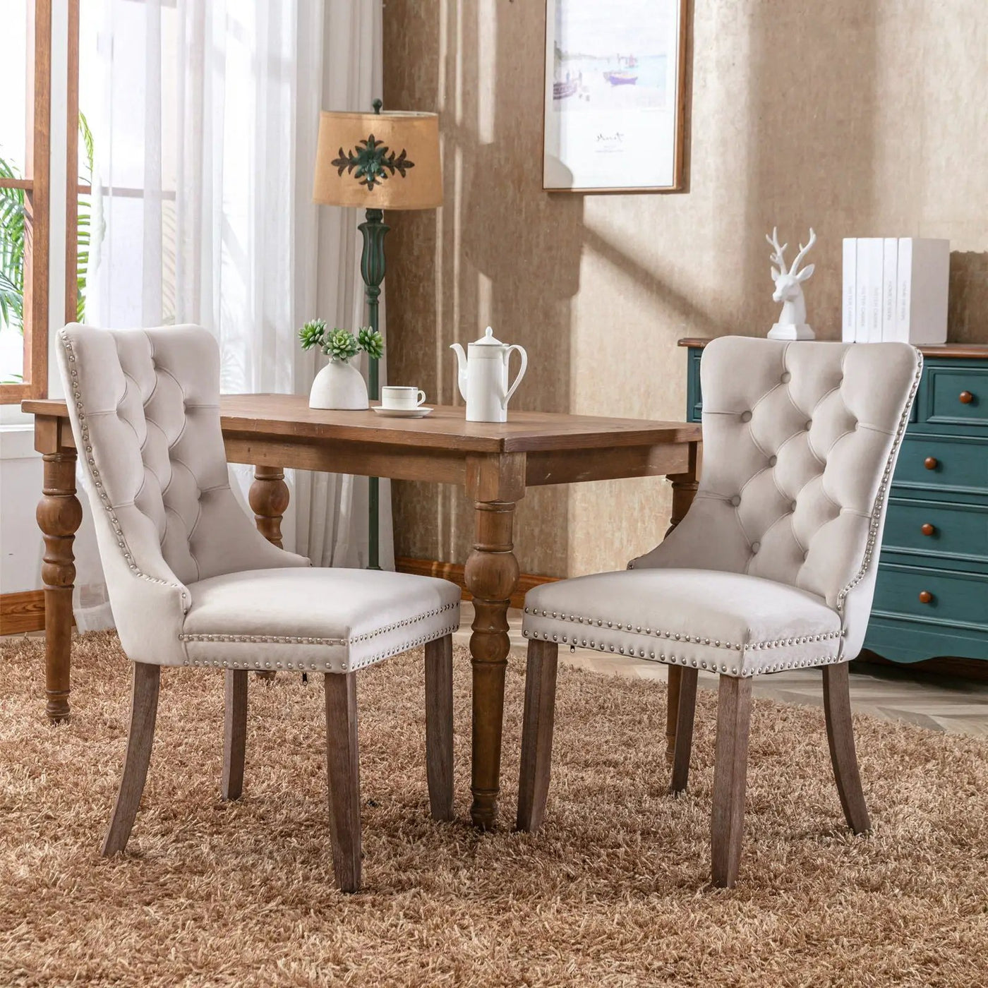 Nikki - High-End Tufted Dining Chair (Set of 2) by HouseOfZazla