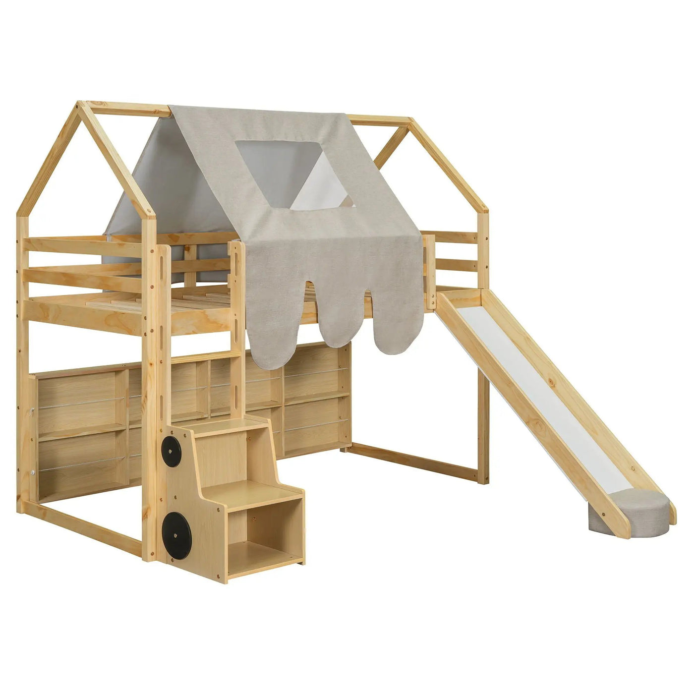 Loft Bed With House Shaped Frame And Tent by Unique Piece Furniture
