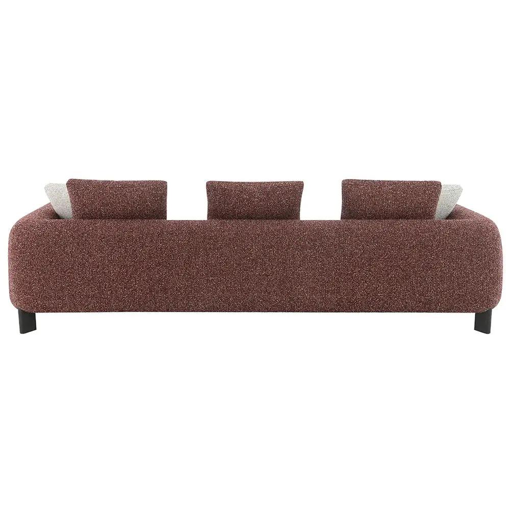 Mardi - Sofa With 6 Pillows - Maroon Tweed by Unique Piece Furniture