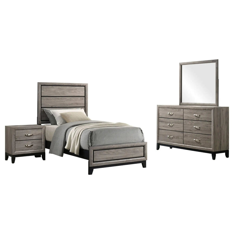 Watson Four-piece Twin Bedroom Set Light Taupe by Unique Piece Furniture
