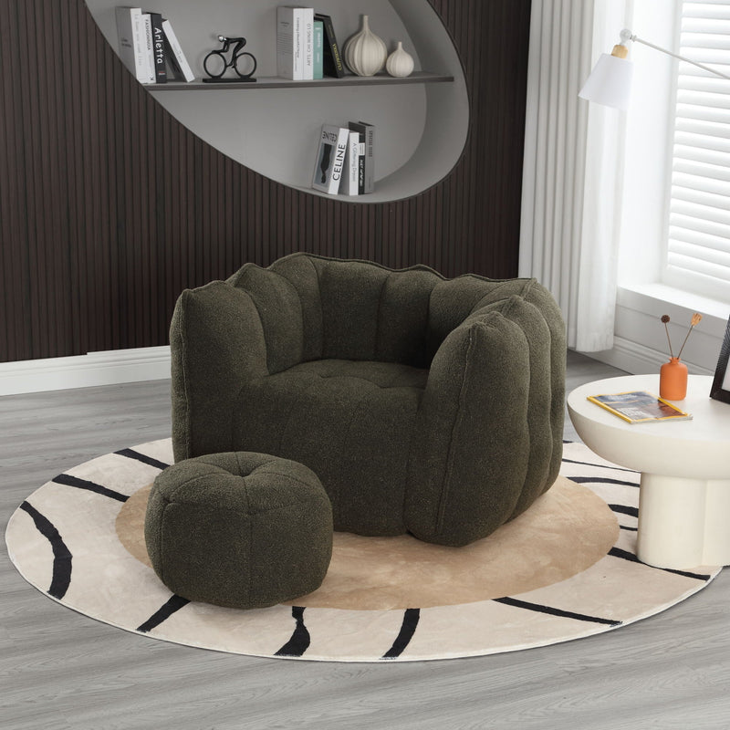 Soft Bean Bag Chair With High Resilient Foam by HouseOfZazla