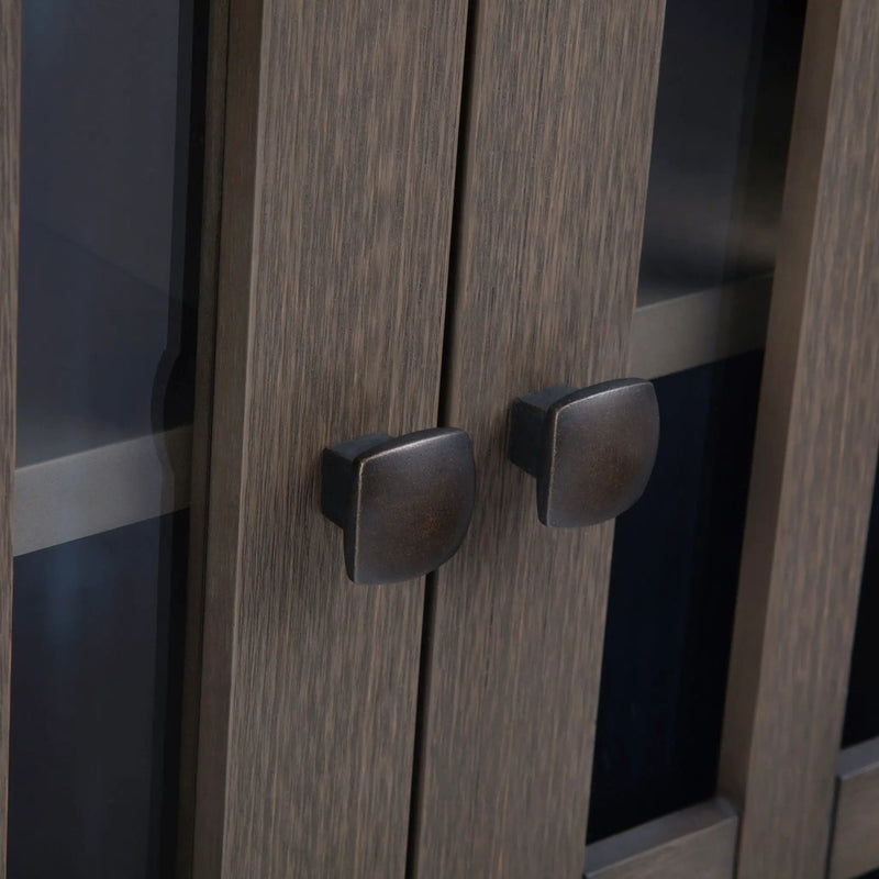 Bedford - Low Storage Media Cabinet - Farmhouse Gray by Unique Piece Furniture