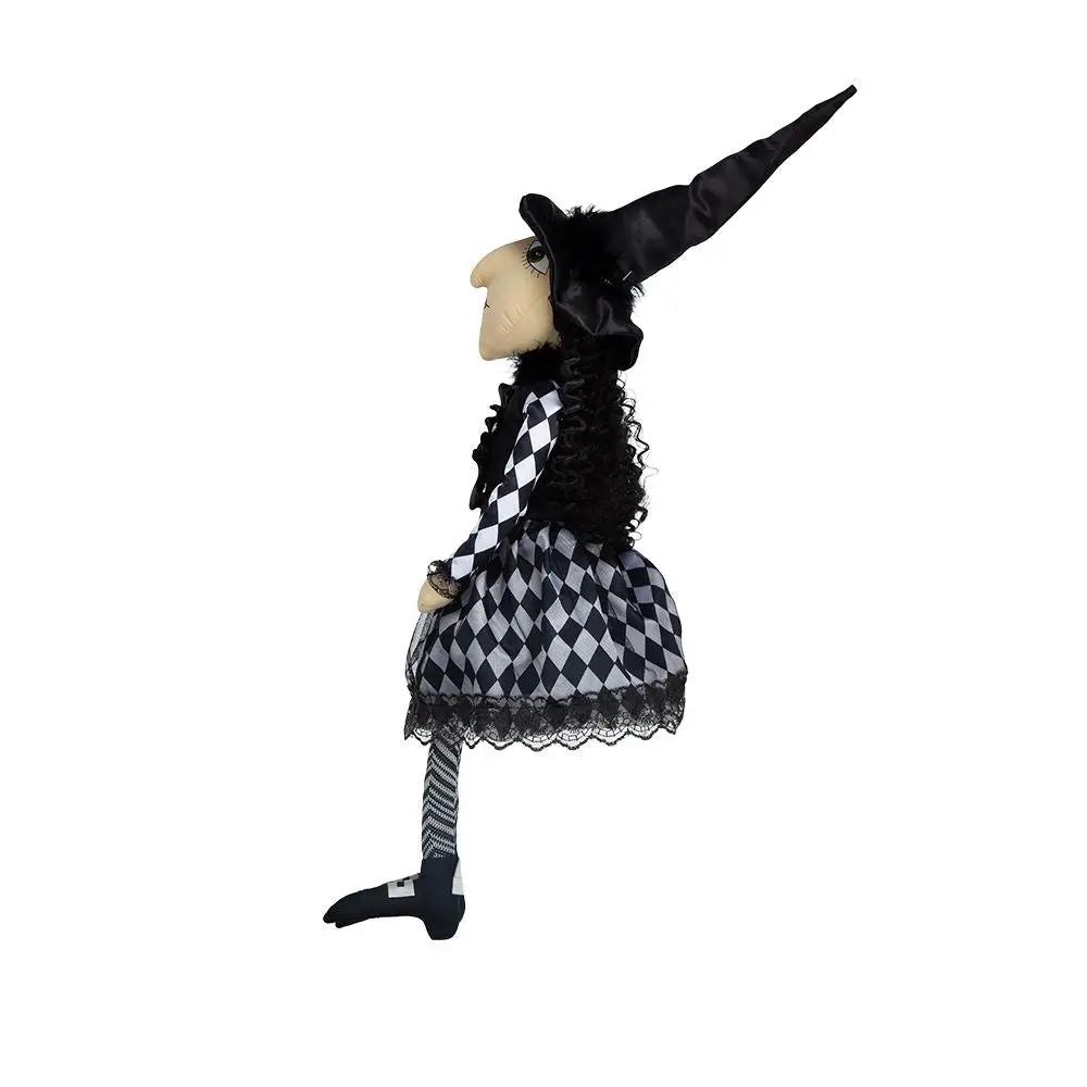 Halloween Sitting Witch Decor - Black by Unique Piece Furniture