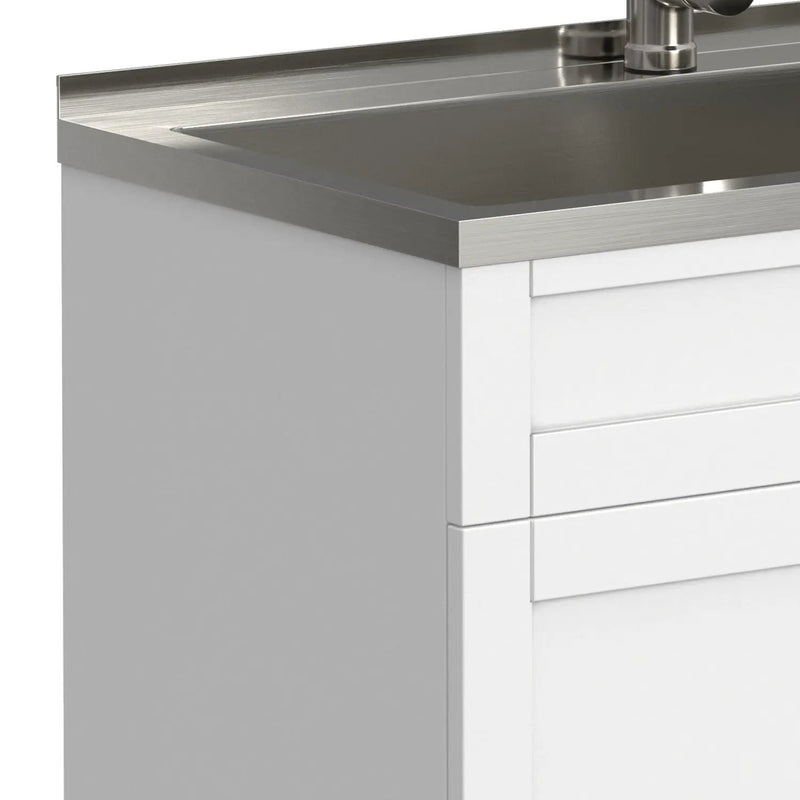 Hennessy - Deluxe Laundry Cabinet With Faucet And Stainless Steel Sink by Unique Piece Furniture