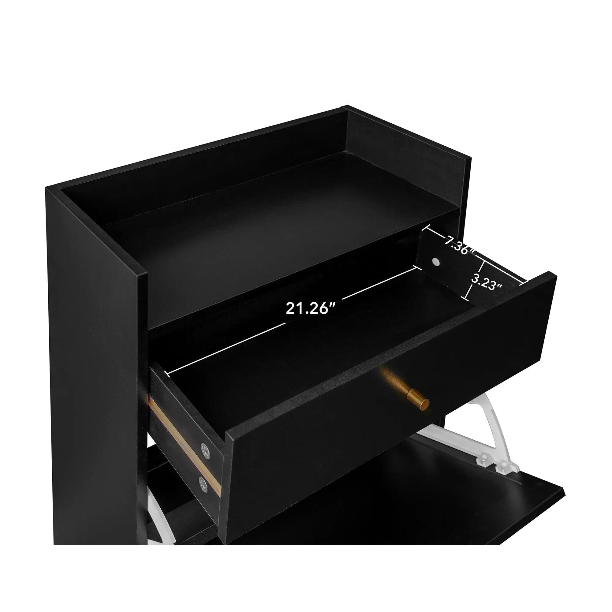 Allen - Rattan 2 Door 1 Drawer Cabinet Shoe Rack For Entrance by Unique Piece Furniture