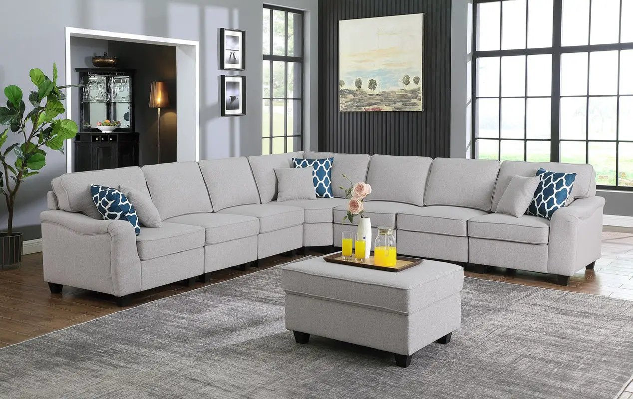 Leo - Comfor Modular Sofa And Ottoman by Unique Piece Furniture